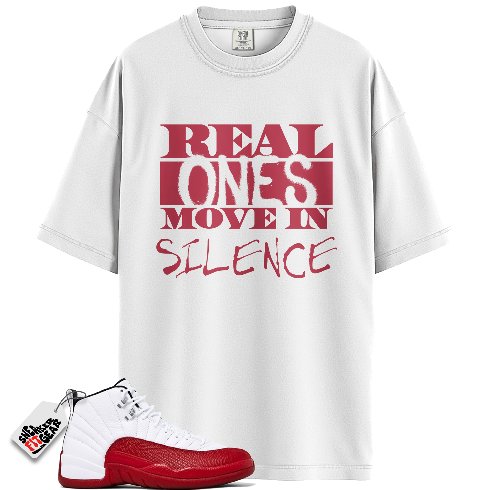 Jordan 12 Retro Cherry Outfits Match Shirts, Real Ones Shirt To Match Jordan 12 Retro Cherry Outfits