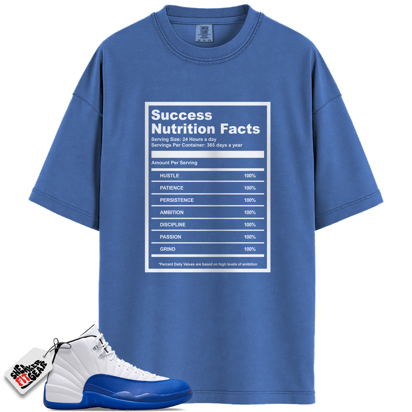 Jordan 12 Retro Blueberry Outfits Match Shirts, SUCC To Match Jordan 12 Retro Blueberry Outfits Main image