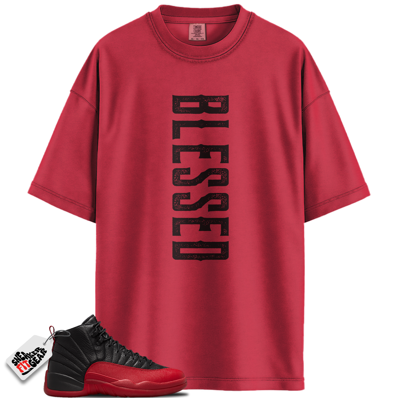 Jordan 12 Retro Flu Game Outfits Match Shirts, Blessed T-Shirt To Match Jordan 12 Retro Flu Game Outfits