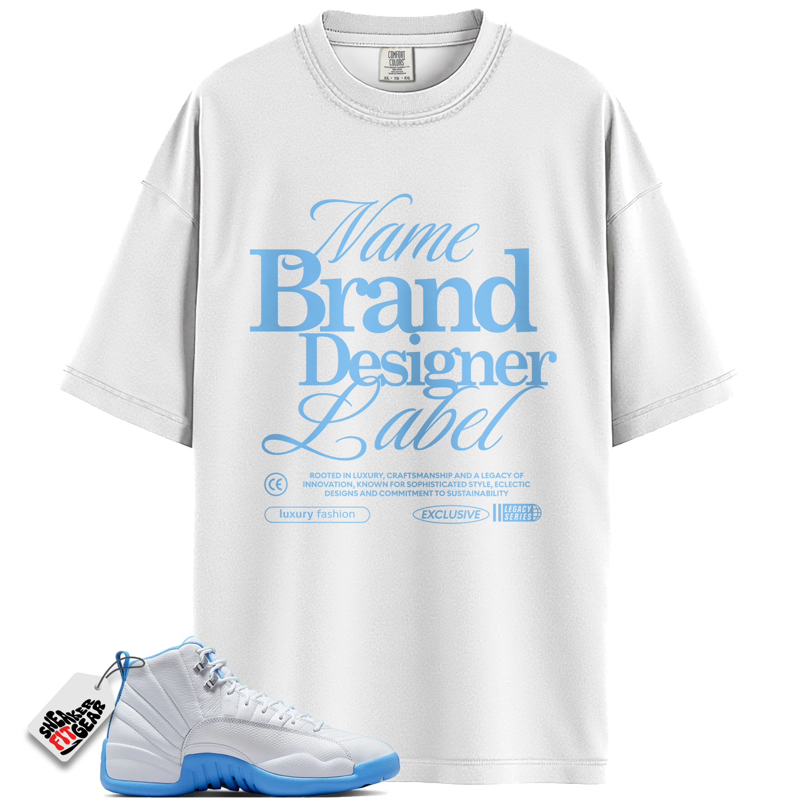 Jordan 12 Retro Melo (2025) Match Shirts, Fashion Label Sneaker Shirt To Match Jordan 12 Retro Melo (2025)
