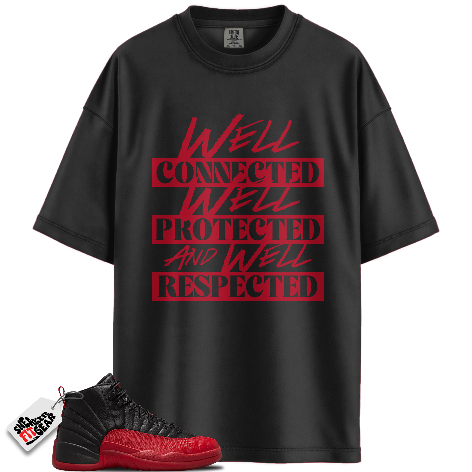 Jordan 12 Retro Flu Game Outfits Match Shirts, WELL To Match Jordan 12 Retro Flu Game Outfits Main image