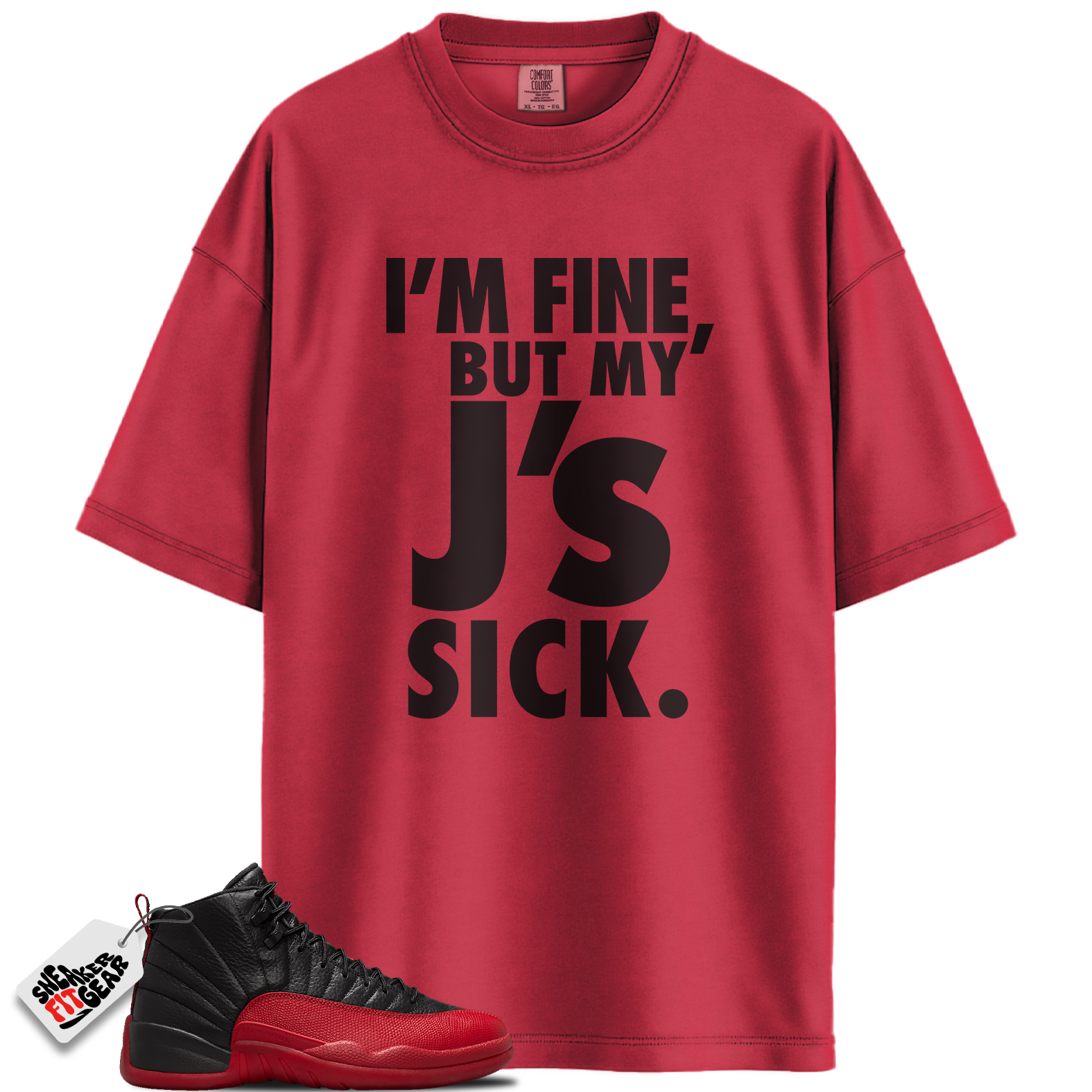 Jordan 12 Retro Flu Game Outfits Match Shirts, Lovers’ Sick J’s Shirt To Match Jordan 12 Retro Flu Game Outfits