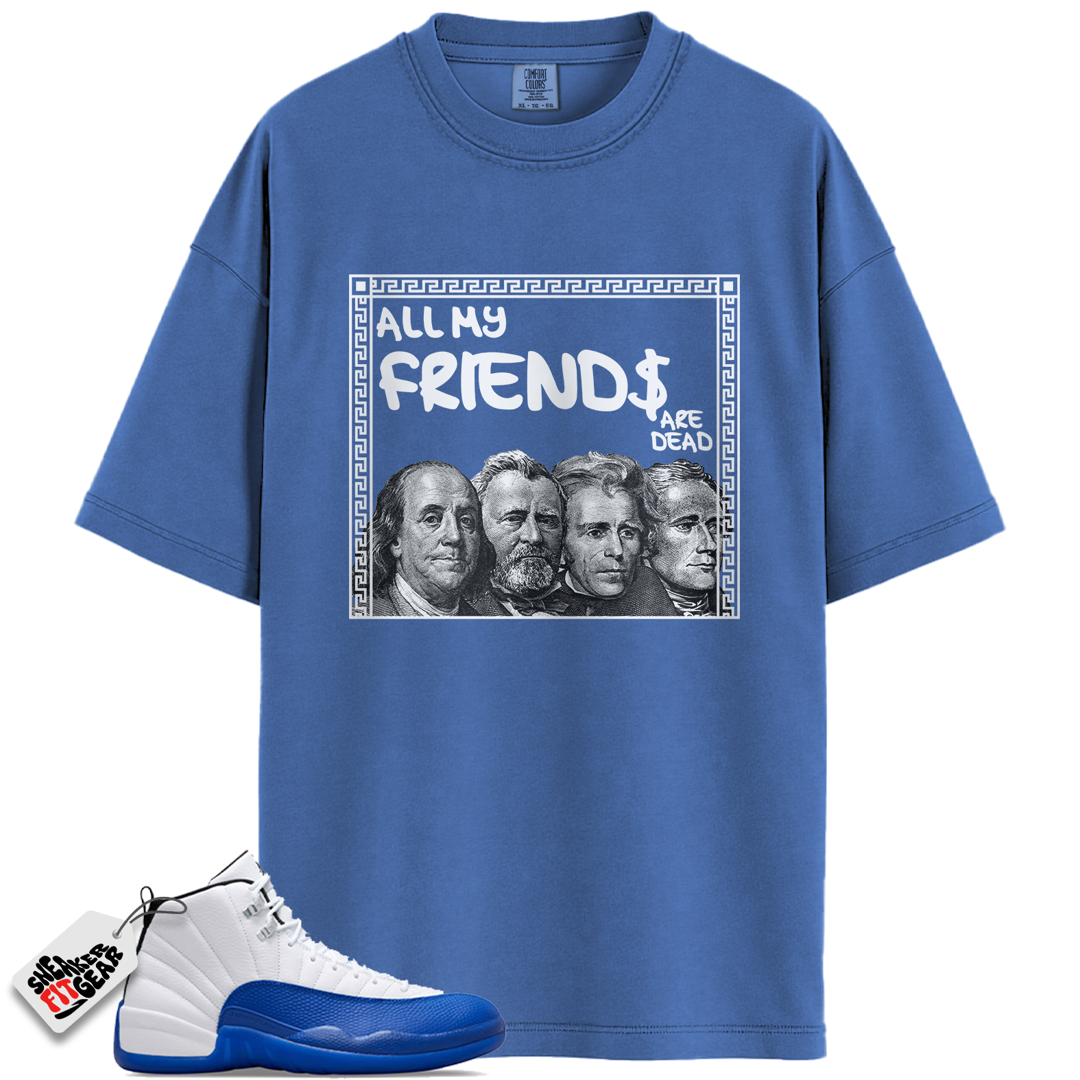 Jordan 12 Retro Blueberry Outfits Match Shirts, FRNDS To Match Jordan 12 Retro Blueberry Outfits