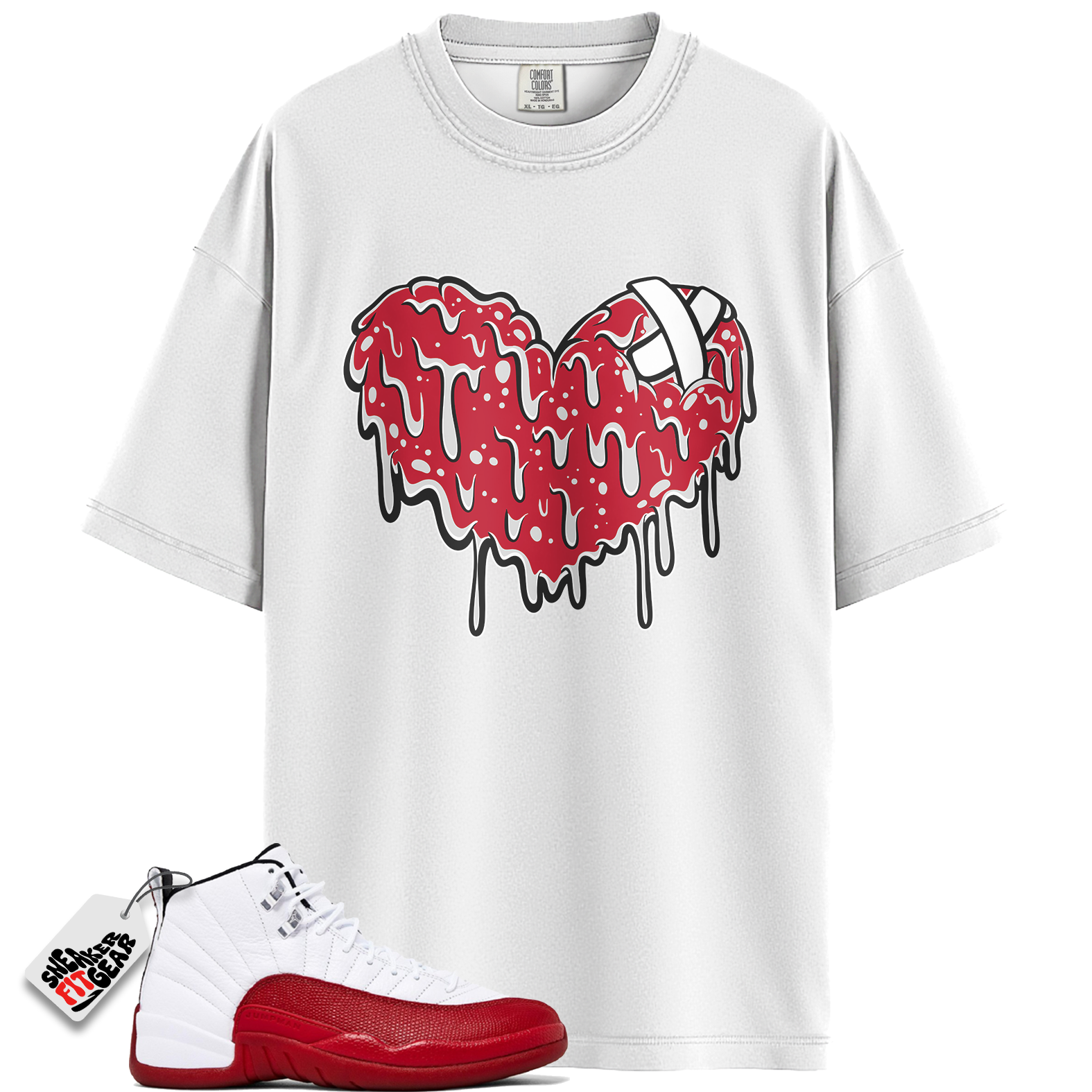 Jordan 12 Retro Cherry Outfits Match Shirts, DRHRT To Match Jordan 12 Retro Cherry Outfits Main image