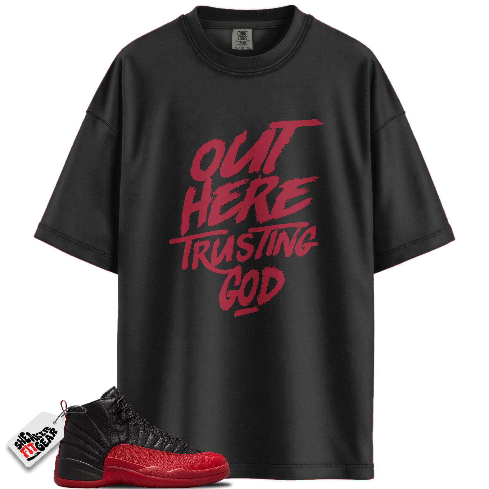 Jordan 12 Retro Flu Game Outfits Match Shirts, Trusting God To Match Jordan 12 Retro Flu Game Outfits