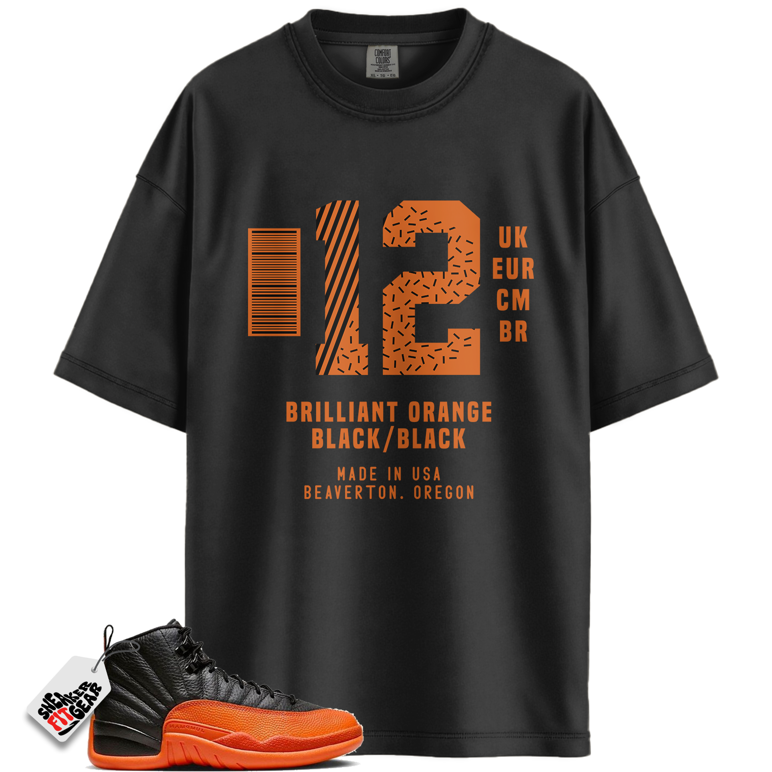Women's Jordan 12 Brilliant Orange Match Shirts, Living Life Tee To Match Women's Jordan 12 Brilliant Orange