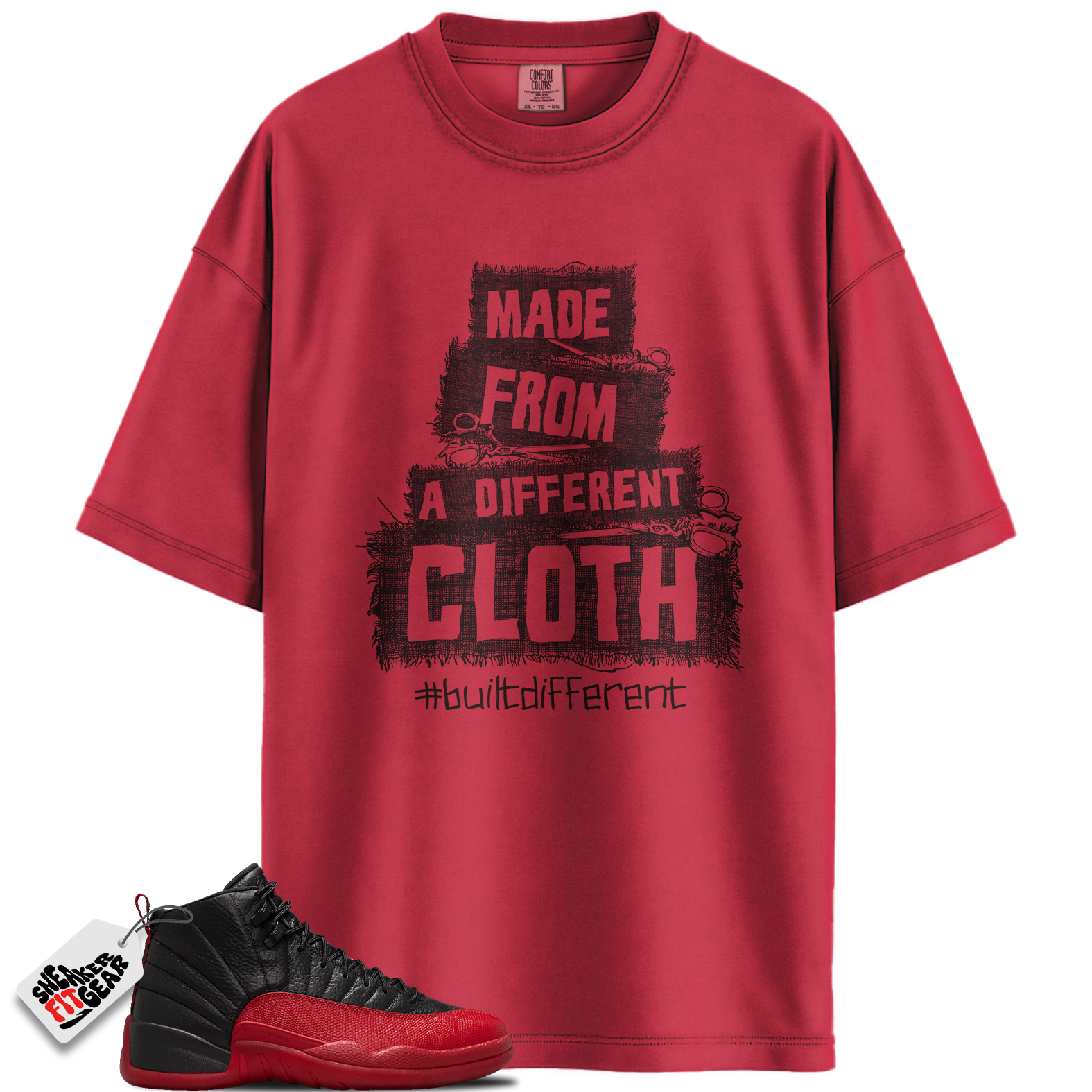 Jordan 12 Retro Flu Game Outfits Match Shirts, Built Different  To Match Jordan 12 Retro Flu Game Outfits