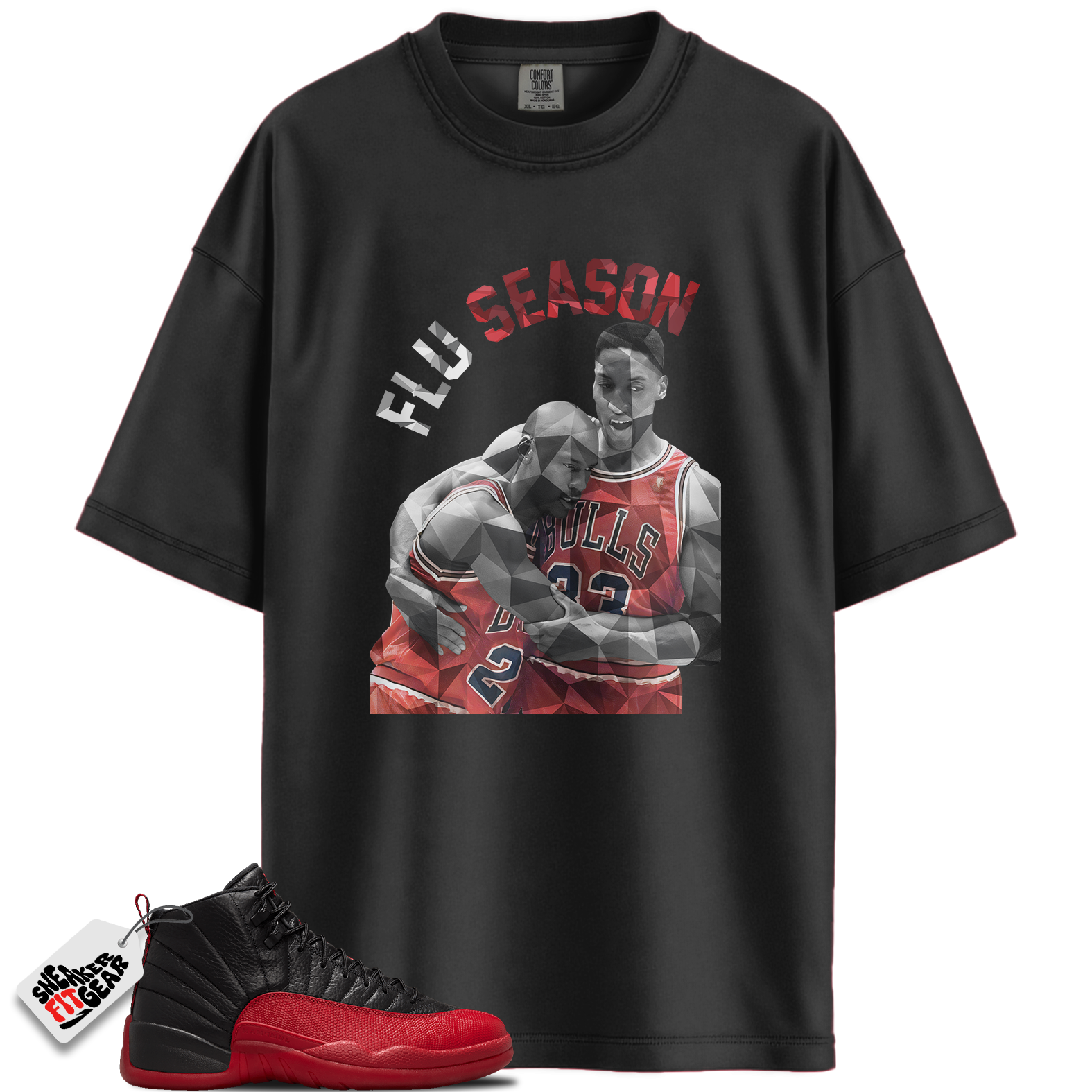 Jordan 12 Retro Flu Game Outfits Match Shirts, Flu Season Shirt To Match Jordan 12 Retro Flu Game Outfits Main image