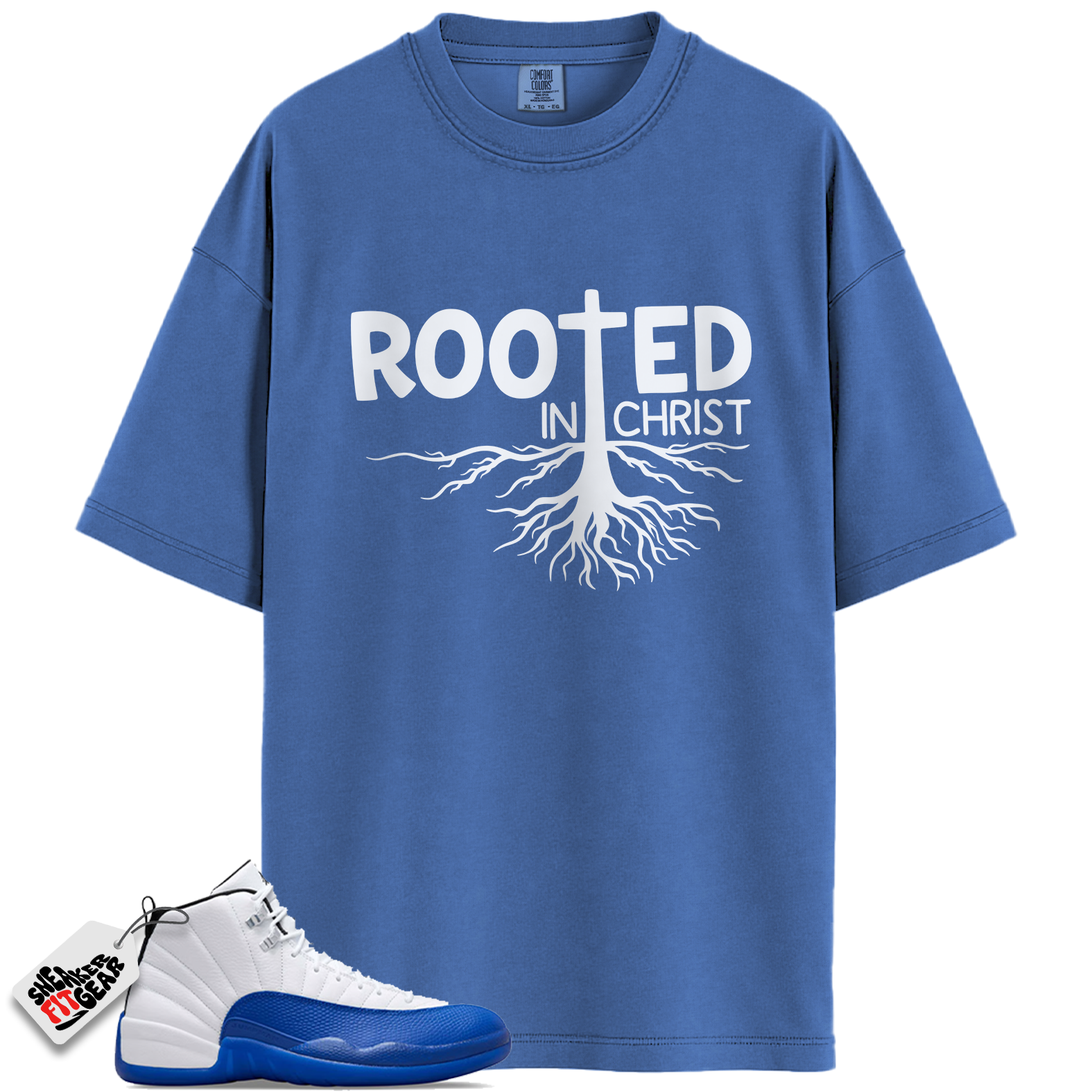 Jordan 12 Retro Blueberry Outfits Match Shirts, ROOTED To Match Jordan 12 Retro Blueberry Outfits