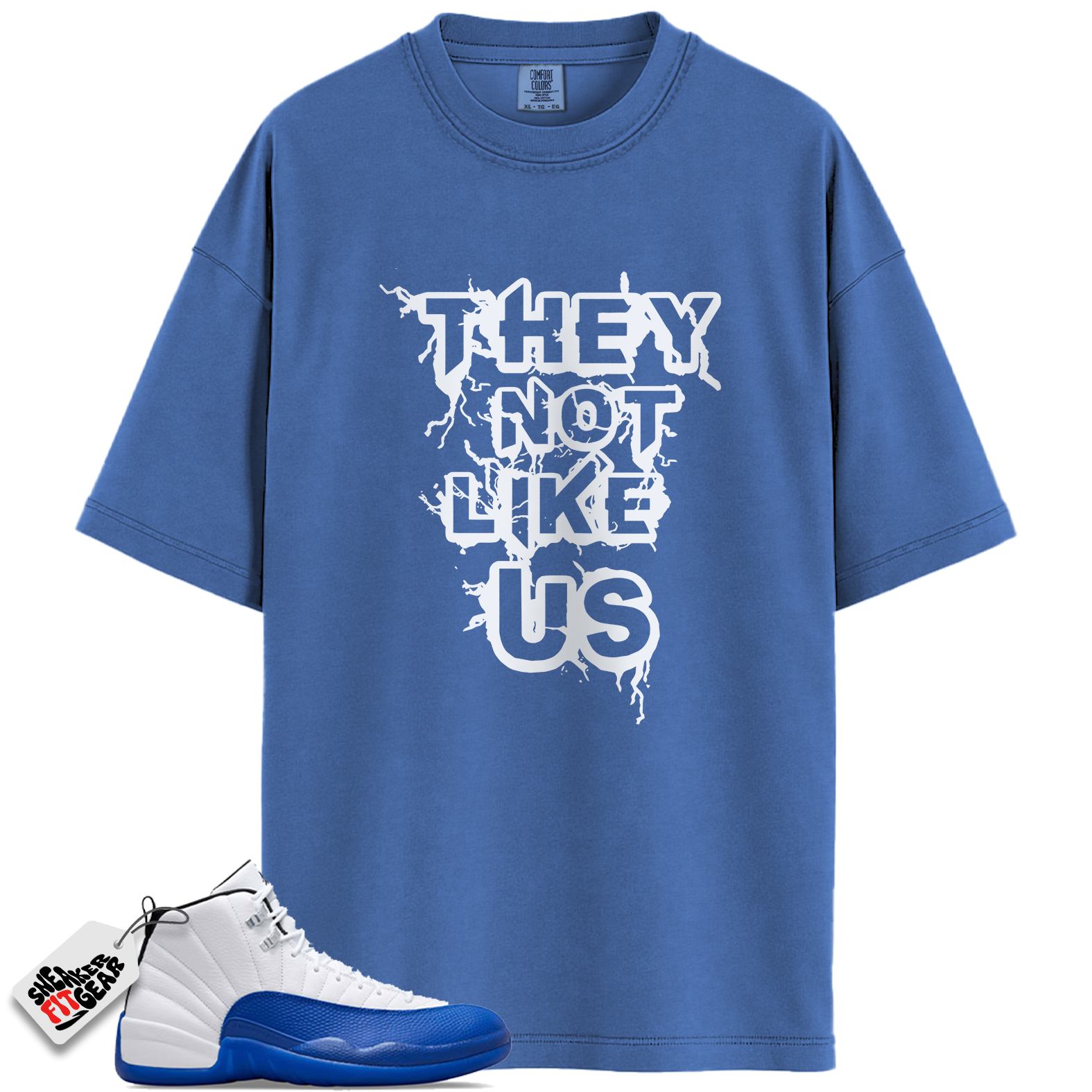Jordan 12 Retro Blueberry Outfits Match Shirts, They Not Like Us To Match Jordan 12 Retro Blueberry Outfits