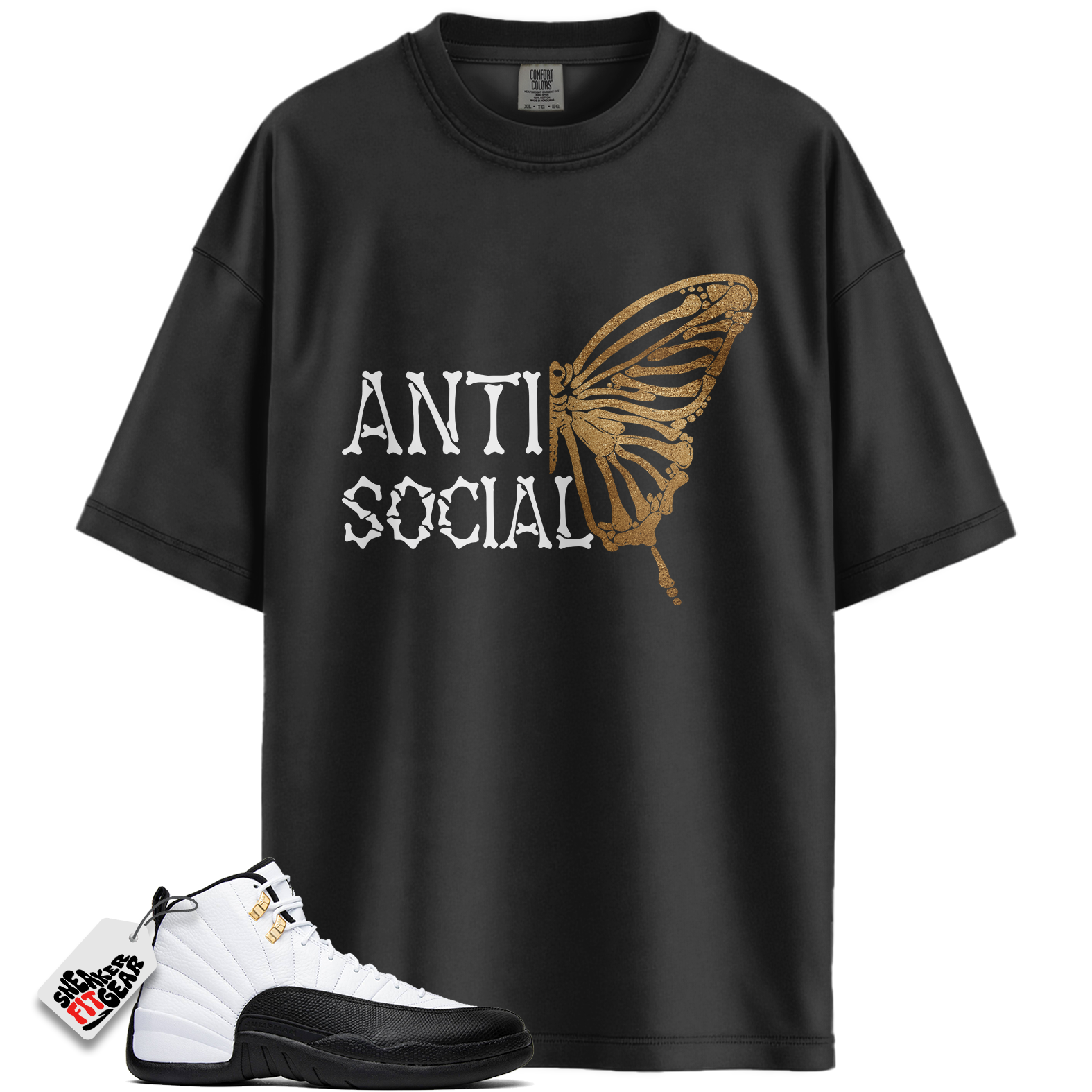 Jordan 12 Retro Taxi (2025) Match Shirts, Anti Social Shirt To Match Jordan 12 Retro Taxi (2025)