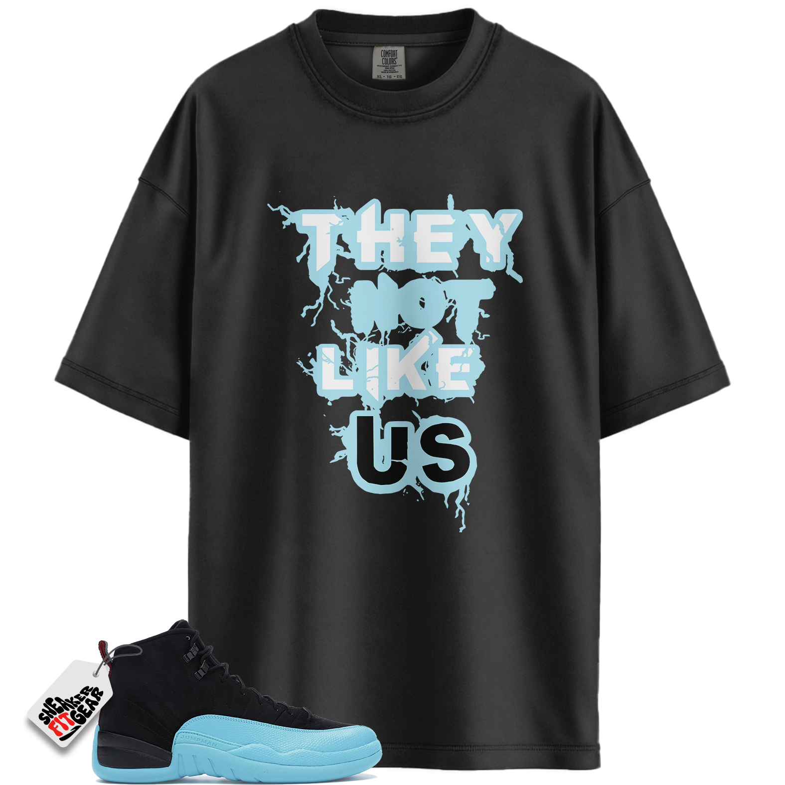 Jordan 12 Retro Gamma Blue Match Shirts, They Not Like Us Shirt To Match Jordan 12 Retro Gamma Blue