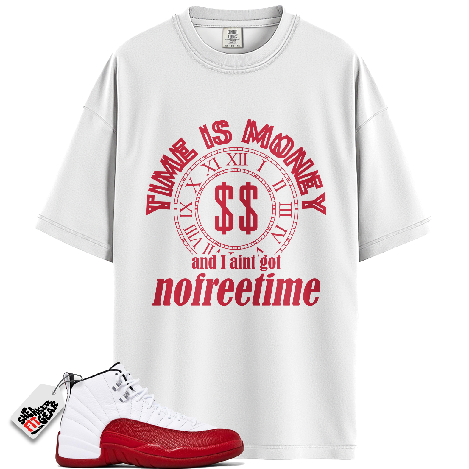 Jordan 12 Retro Cherry Outfits Match Shirts, FREE TIME To Match Jordan 12 Retro Cherry Outfits