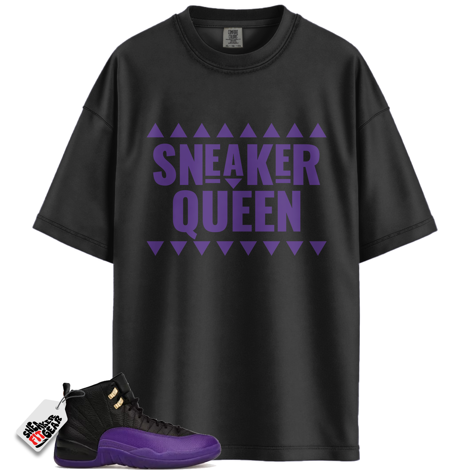 Jordan 12 Field Purple Match Shirts, Sneaker Queen To Match Jordan 12 Field Purple