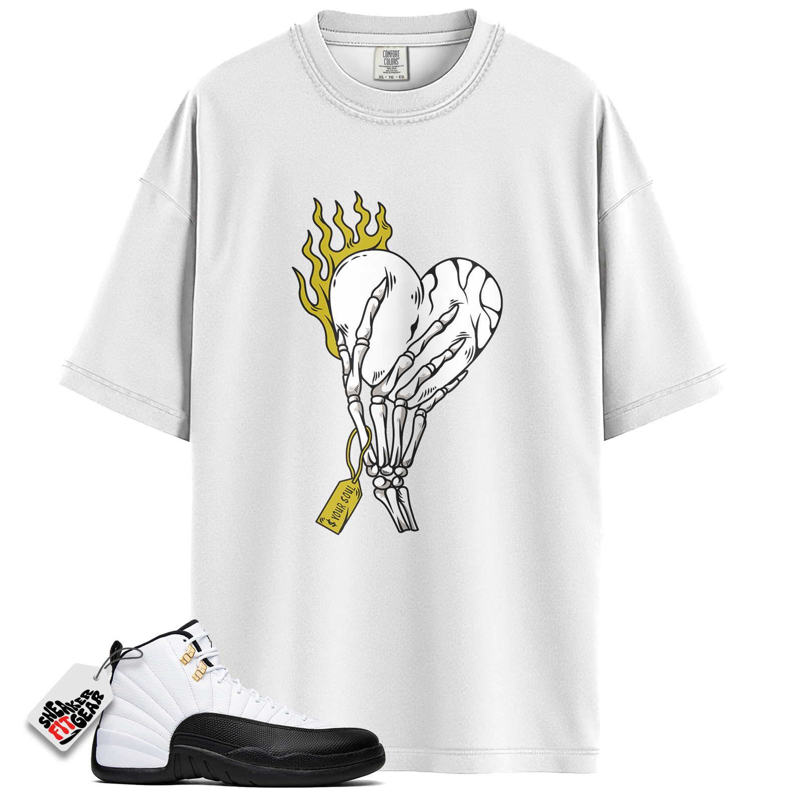 Jordan 12 Retro Taxi (2025) Match Shirts, Finger Shirt To Match Jordan 12 Retro Taxi (2025)