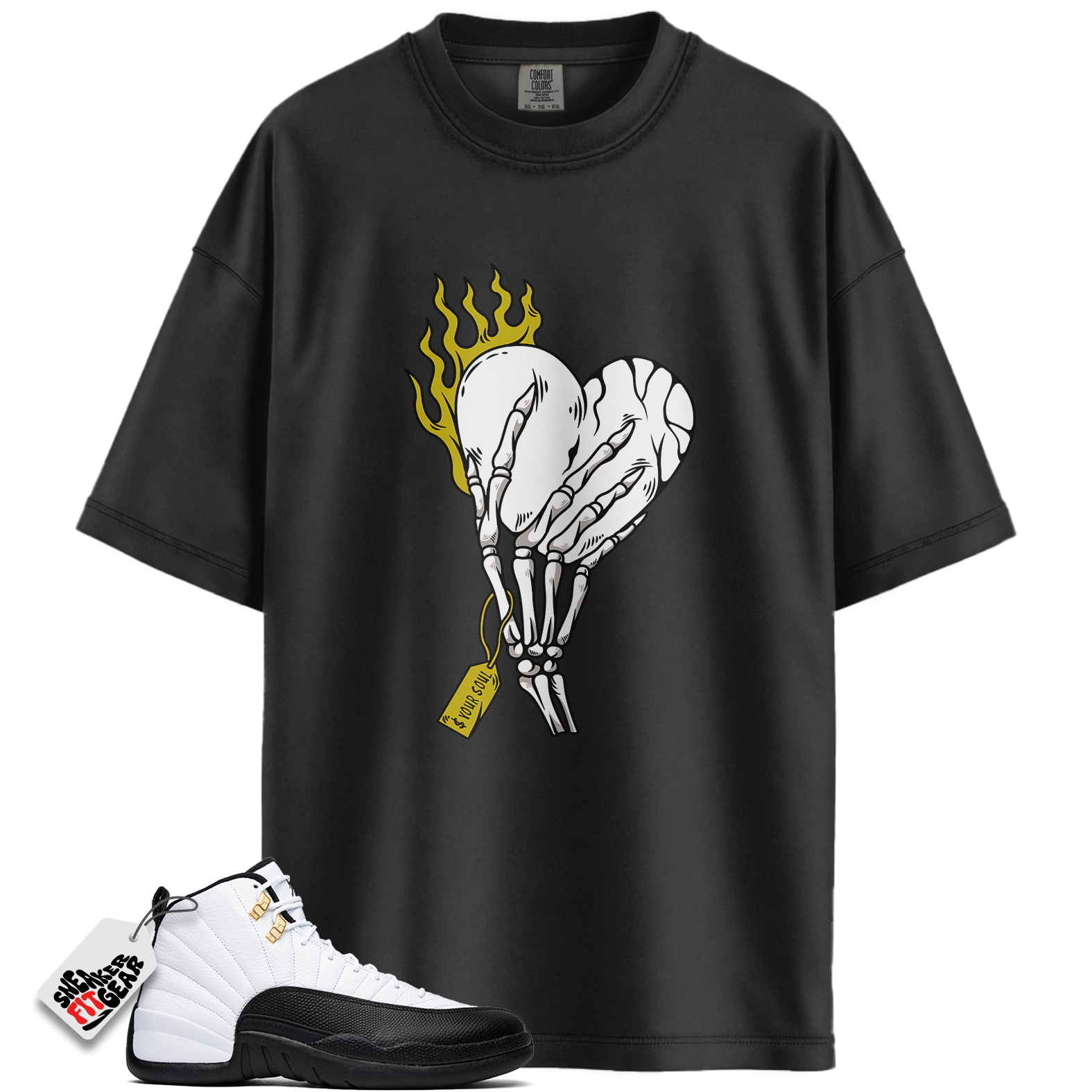 Jordan 12 Retro Taxi (2025) Match Shirts, Finger Shirt To Match Jordan 12 Retro Taxi (2025)