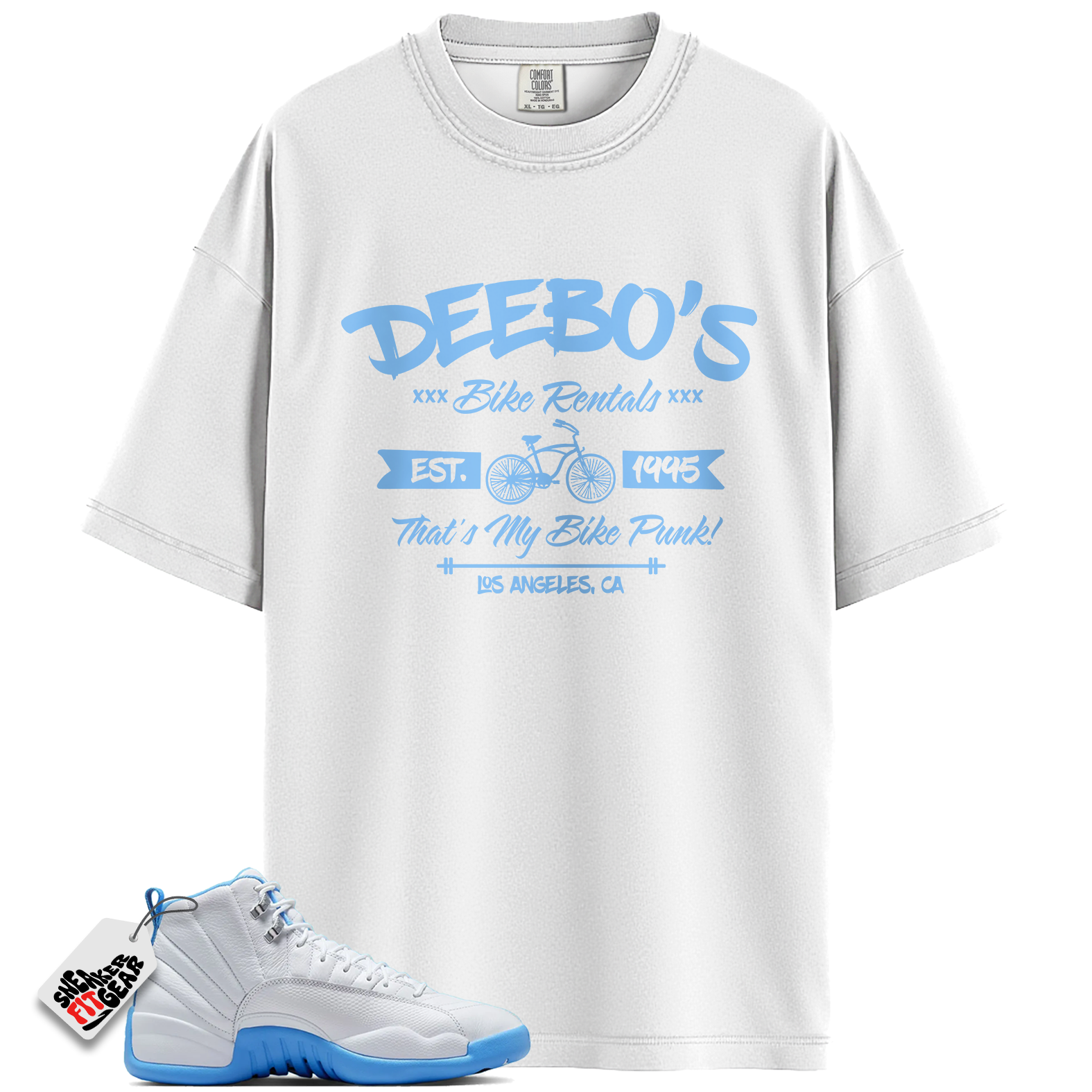 Jordan 12 Retro Melo (2025) Match Shirts, Deebo’s Bike Shop Shirt To Match Jordan 12 Retro Melo (2025)