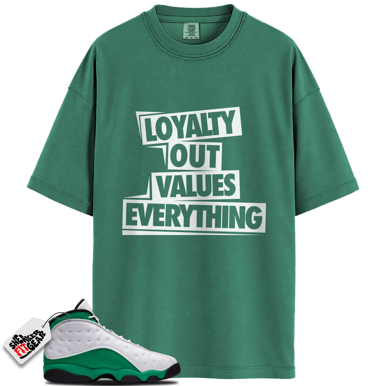Jordan 13 Retro Sail Pine Green Match Shirts, LOVE To Match Jordan 13 Retro Sail Pine Green