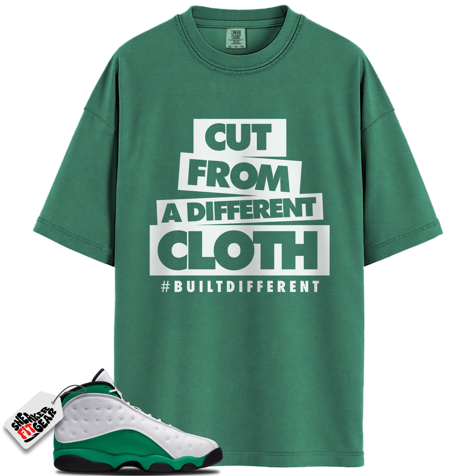 Jordan 13 Retro Sail Pine Green Match Shirts, CLOTH To Match Jordan 13 Retro Sail Pine Green