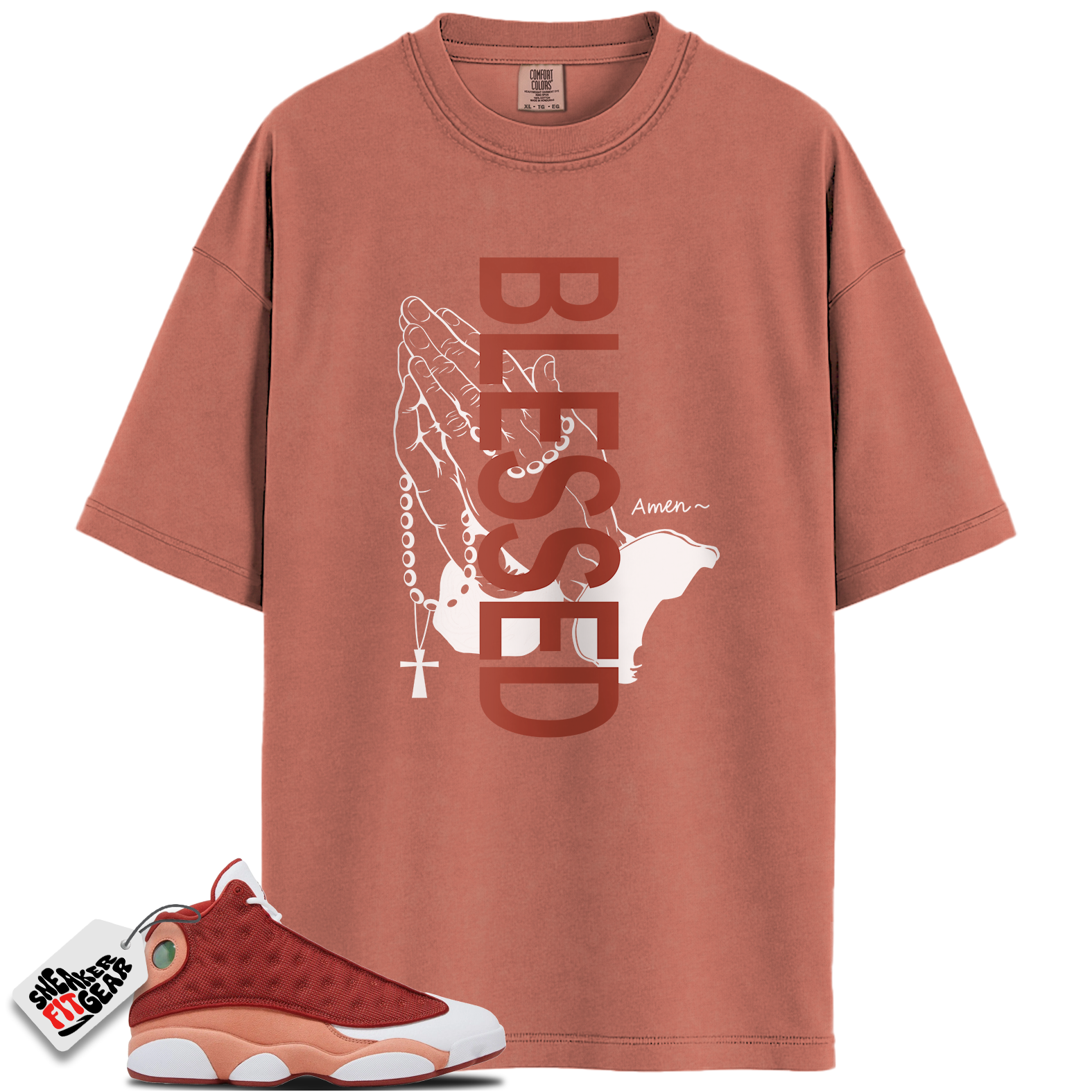 Jordan 13 Retro Dune Red Match Shirts, BLSSDHNDS To Match Jordan 13 Retro Dune Red
