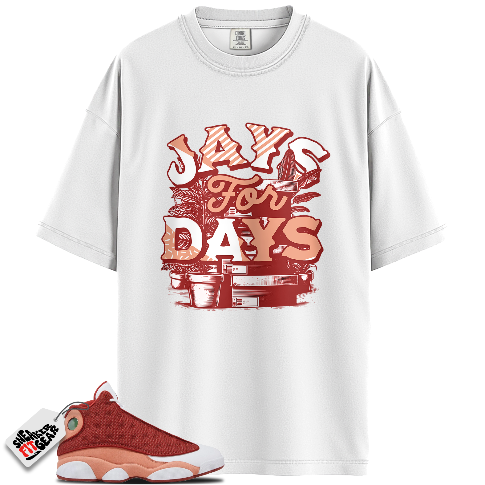 Jordan 13 Retro Dune Red Match Shirts, JAYS FOR DAYS To Match Jordan 13 Retro Dune Red