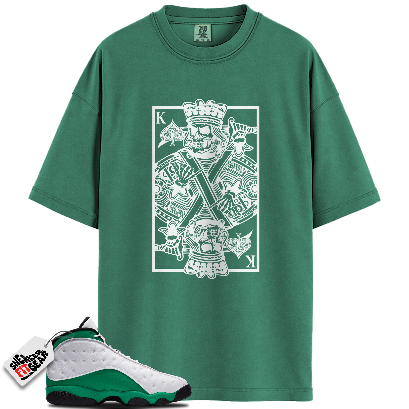 Jordan 13 Retro Sail Pine Green Match Shirts, KC To Match Jordan 13 Retro Sail Pine Green Main image