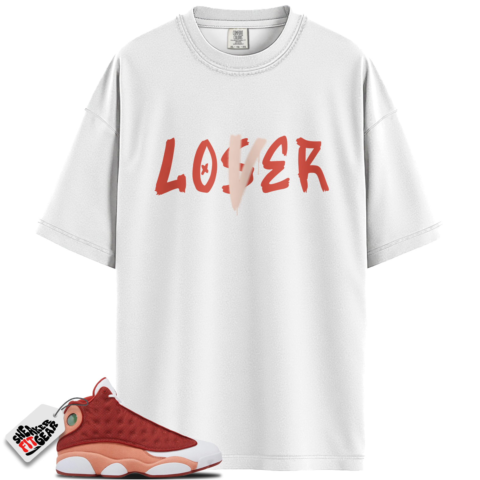 Jordan 13 Retro Dune Red Match Shirts, Loser Lover To Match Jordan 13 Retro Dune Red
