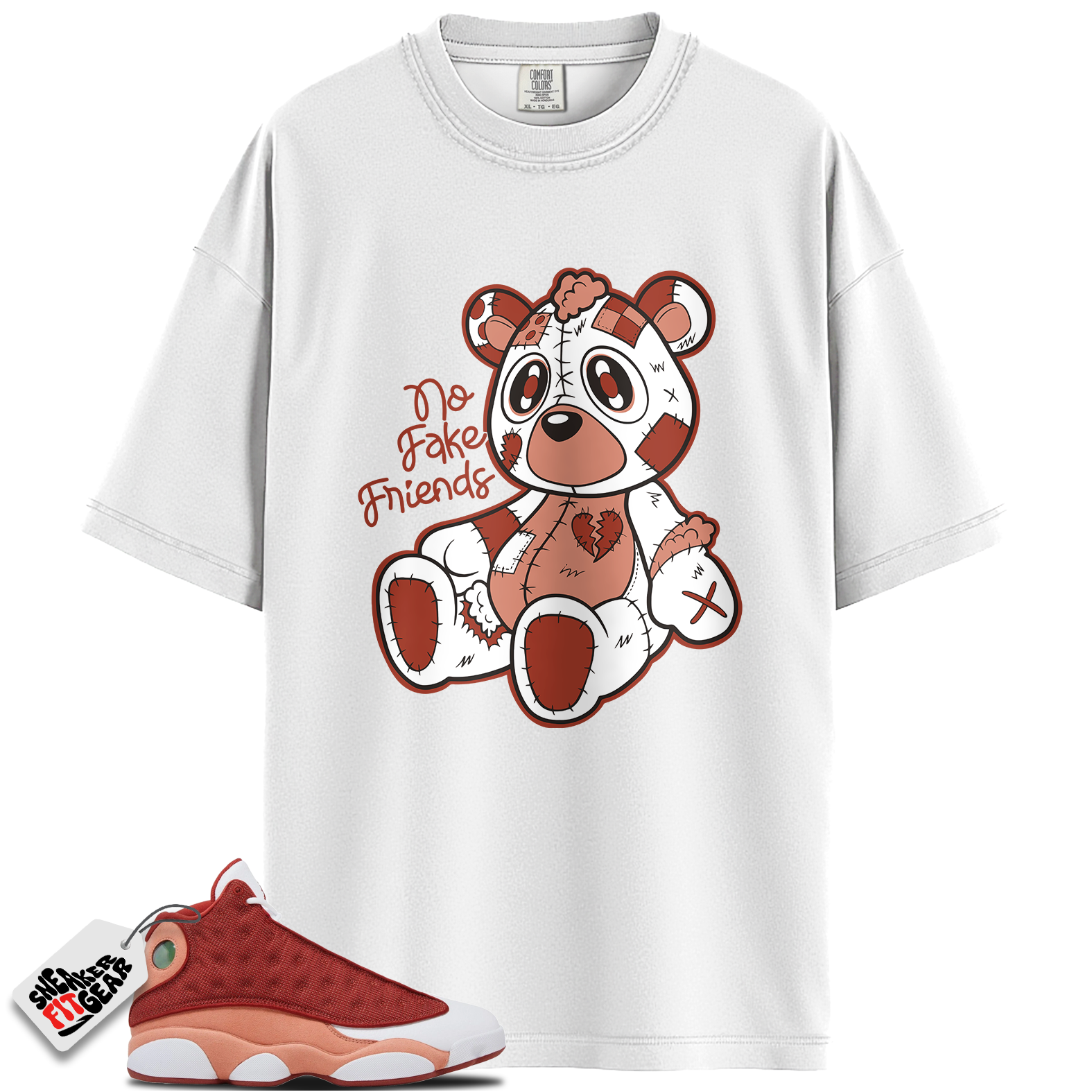 Jordan 13 Retro Dune Red Match Shirts, No Fake Friends To Match Jordan 13 Retro Dune Red