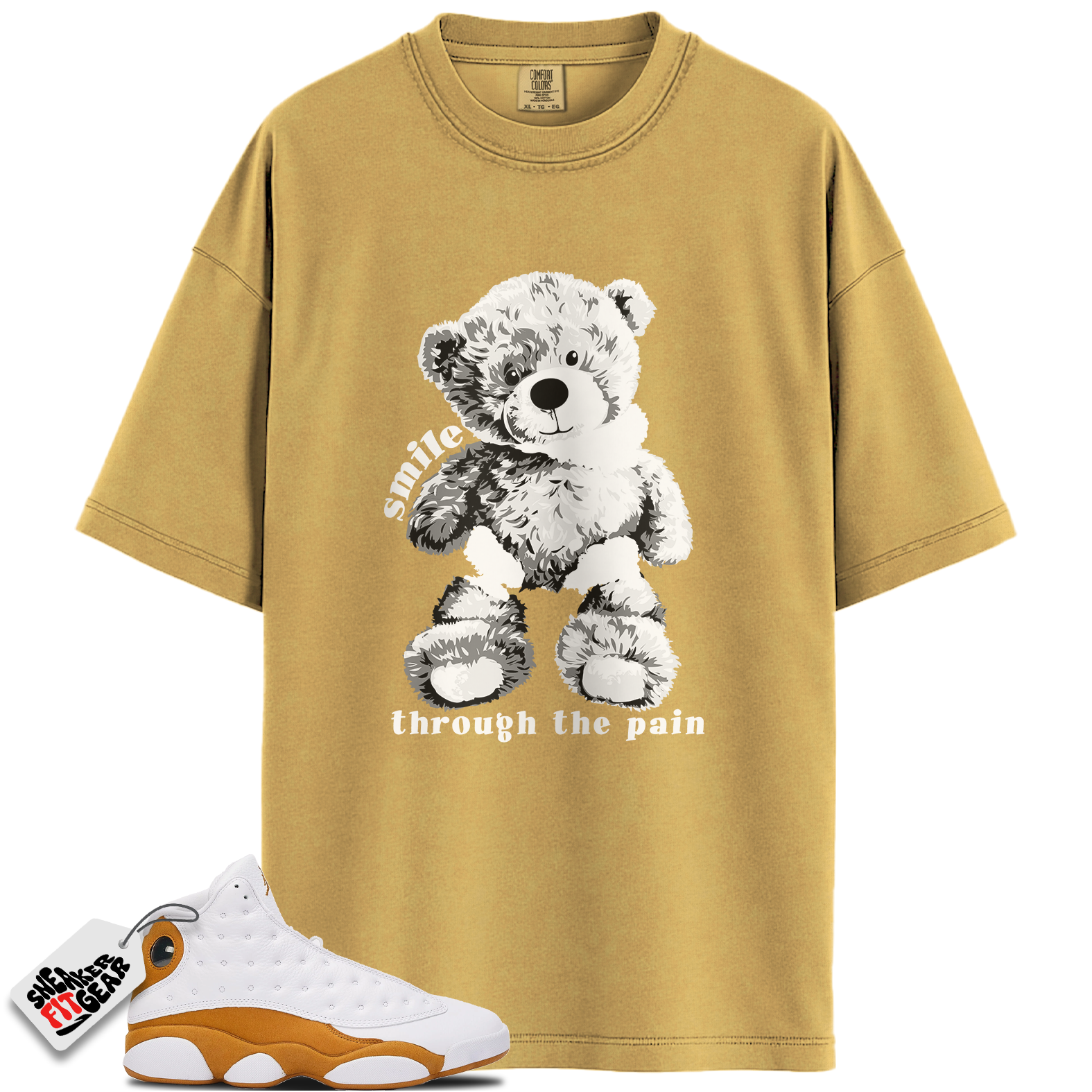 Jordan 13 Retro Wheat Match Shirts, SMILE To Match Jordan 13 Retro Wheat