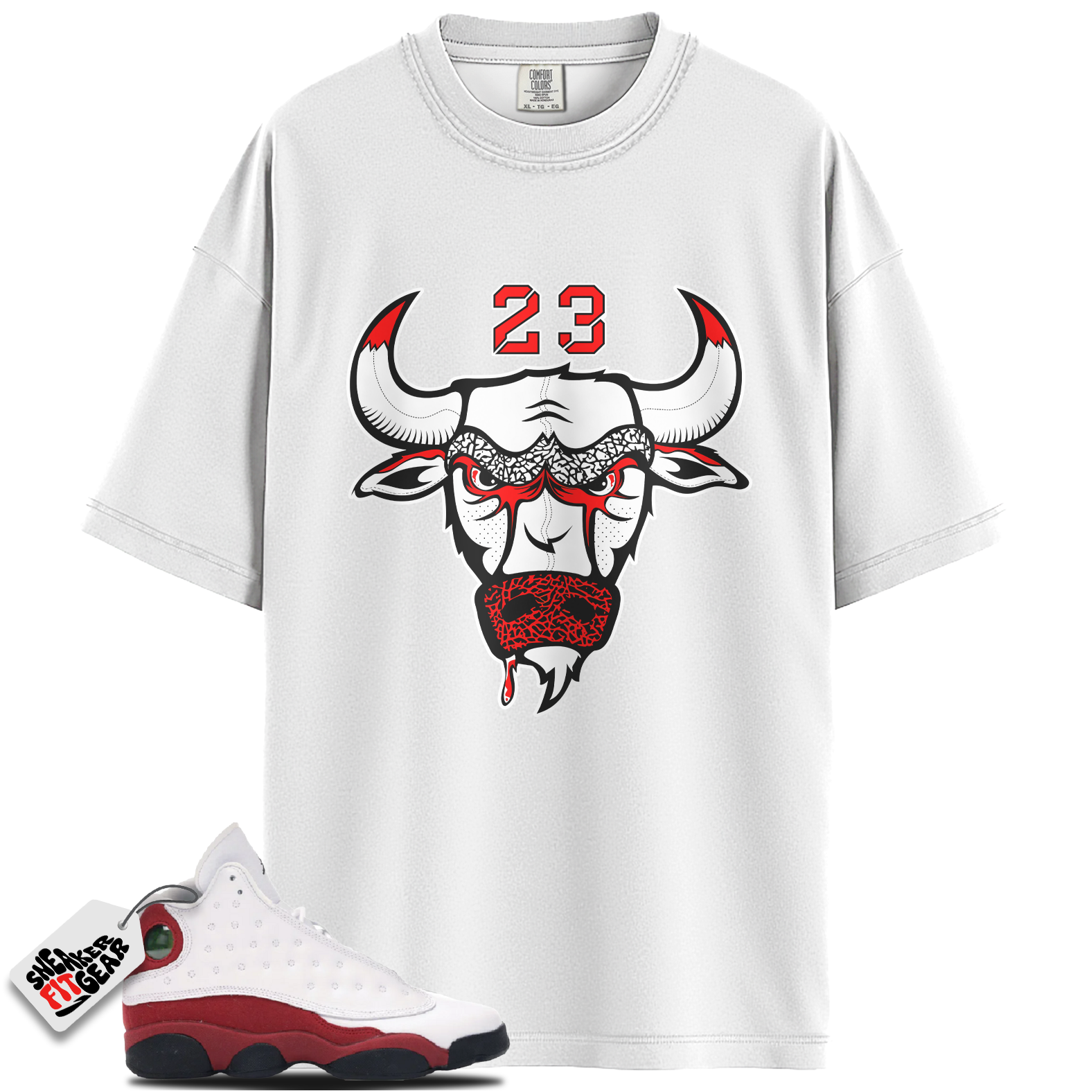 Jordan 13 Retro Chicago Match Shirts, Bull23 To Match Jordan 13 Retro Chicago Main image