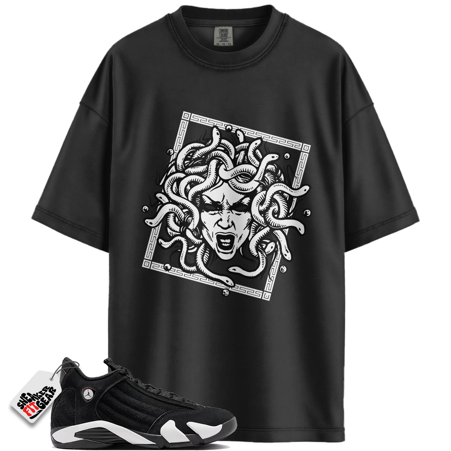 Jordan 14 Retro Black White Match Shirts, SHM To Match Jordan 14 Retro Black White