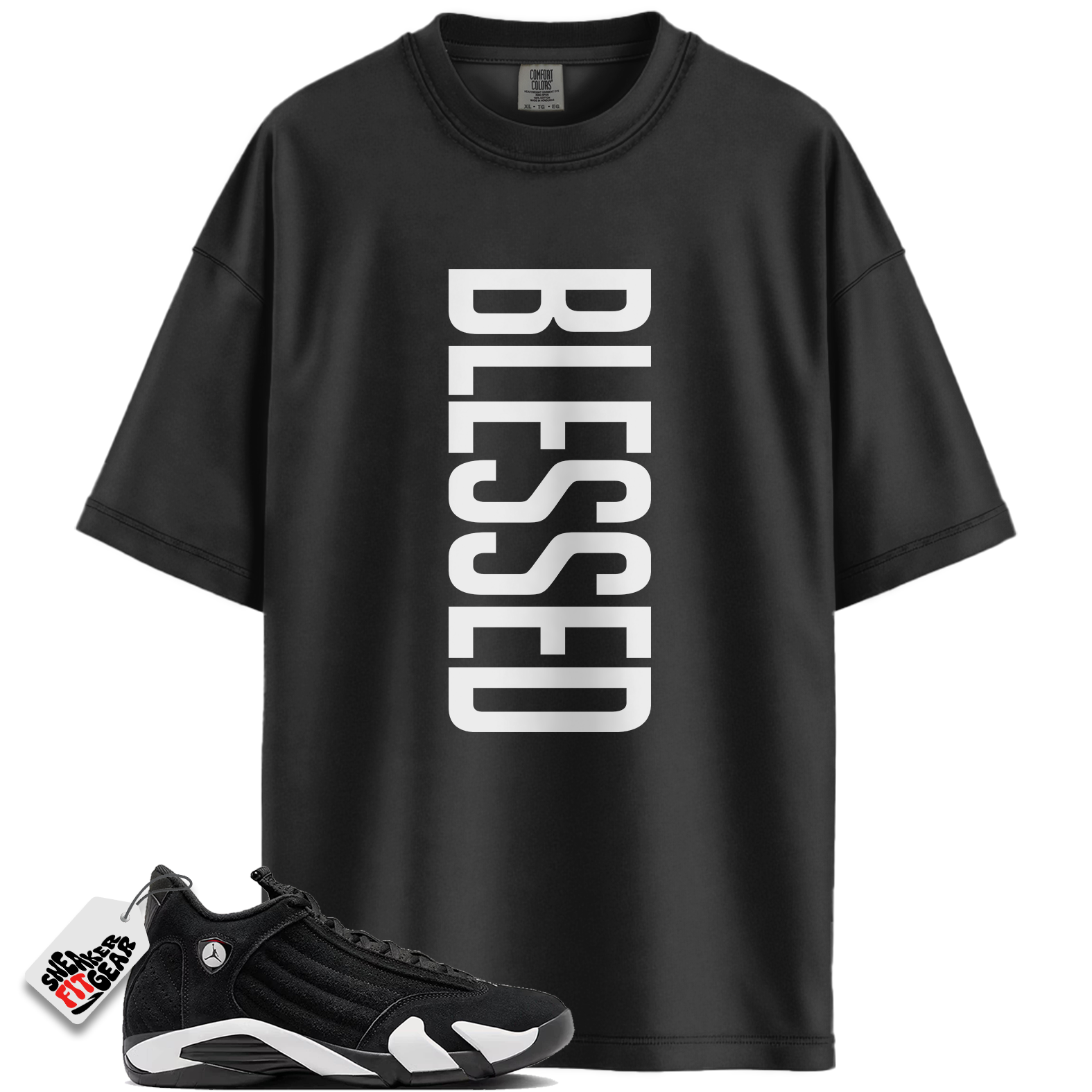 Jordan 14 Retro Black White Match Shirts, VERTBLS To Match Jordan 14 Retro Black White Main image