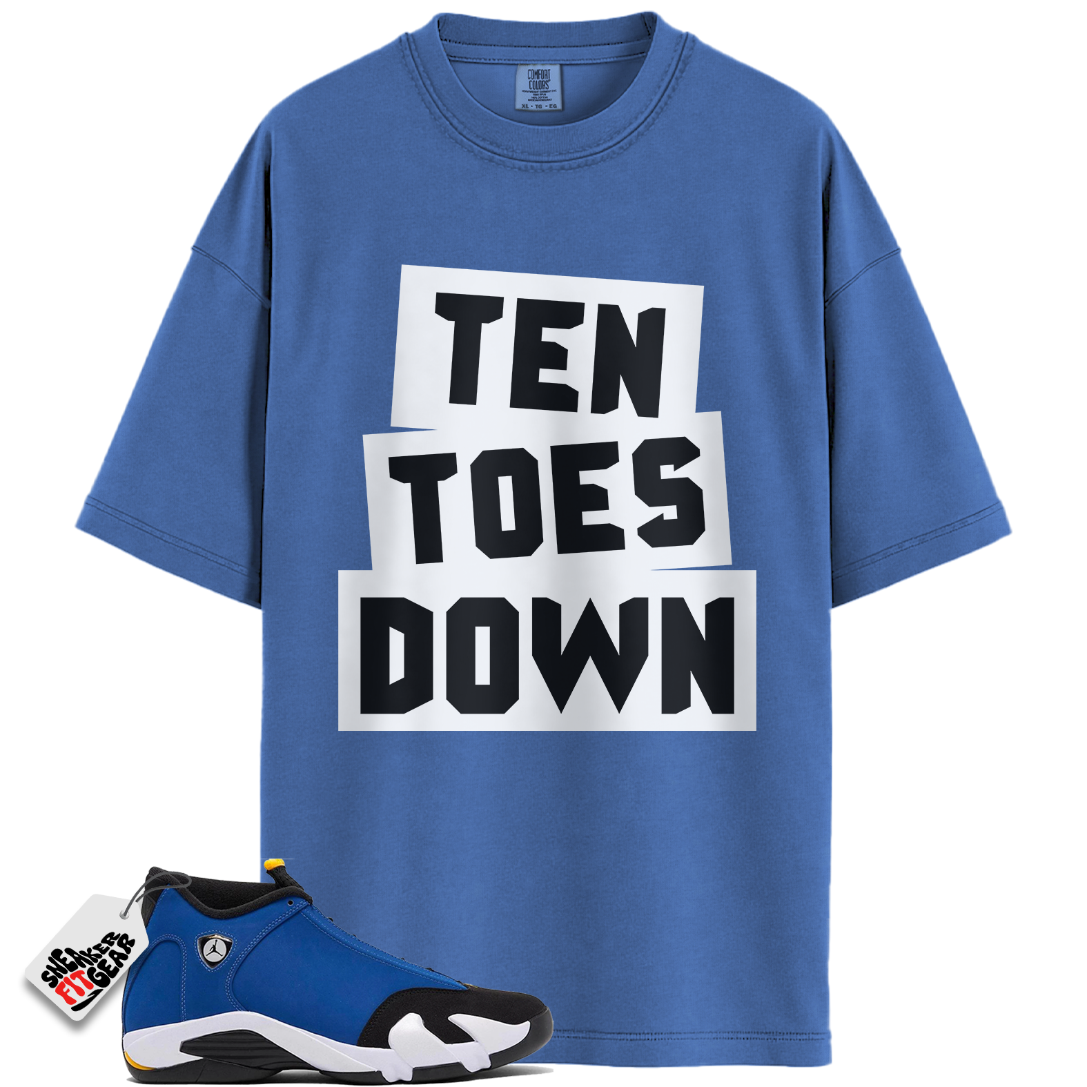 Jordan 14 Retro Laney Match Shirts, Ten Toes Down Shirt To Match Jordan 14 Retro Laney Main image