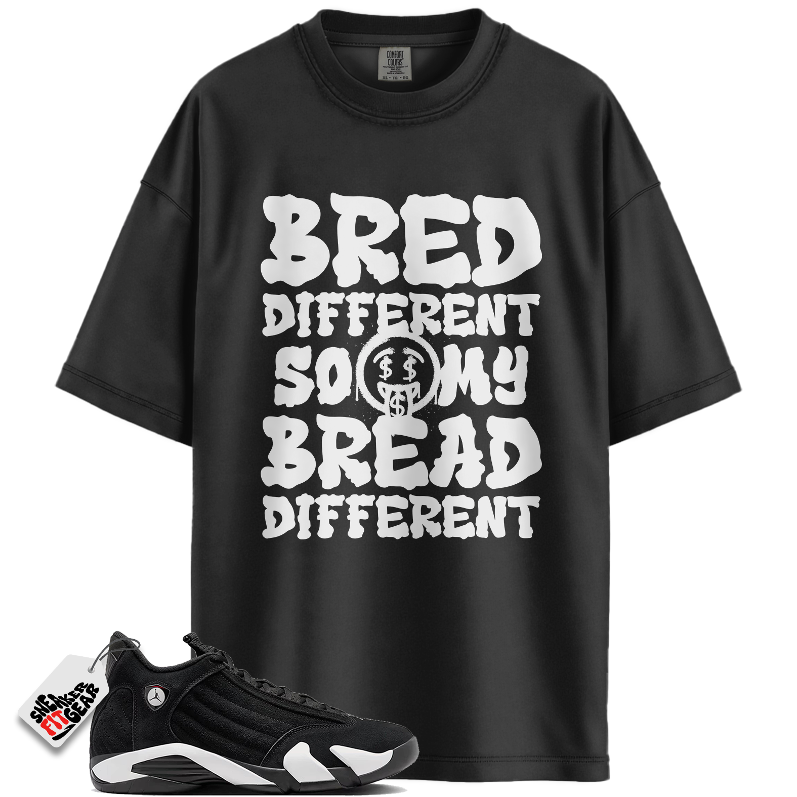 Jordan 14 Retro Black White Match Shirts, BRED Shirt To Match Jordan 14 Retro Black White