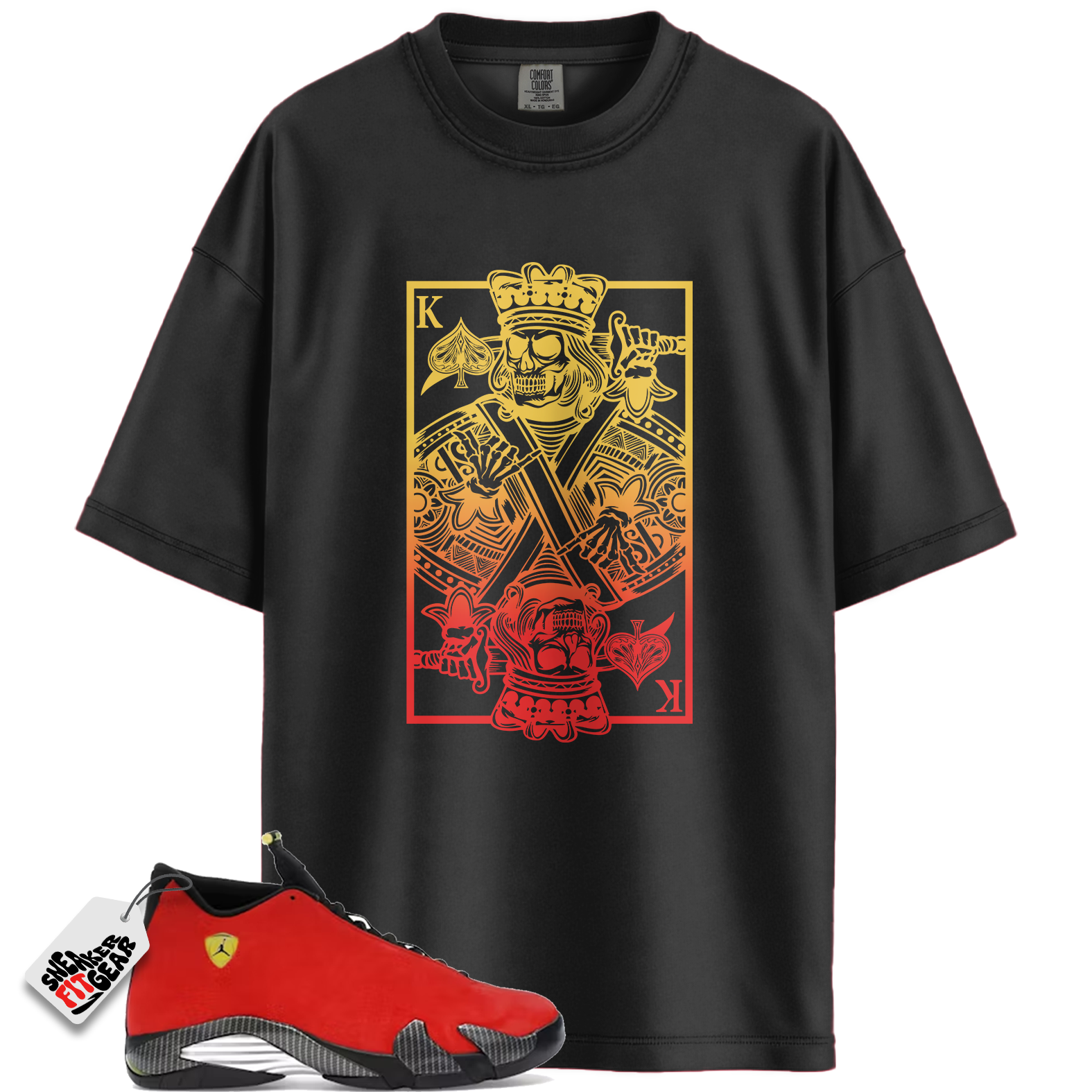Jordan 14 Retro Ferrari (2025) Match Shirts, KC Shirt To Match Jordan 14 Retro Ferrari (2025)