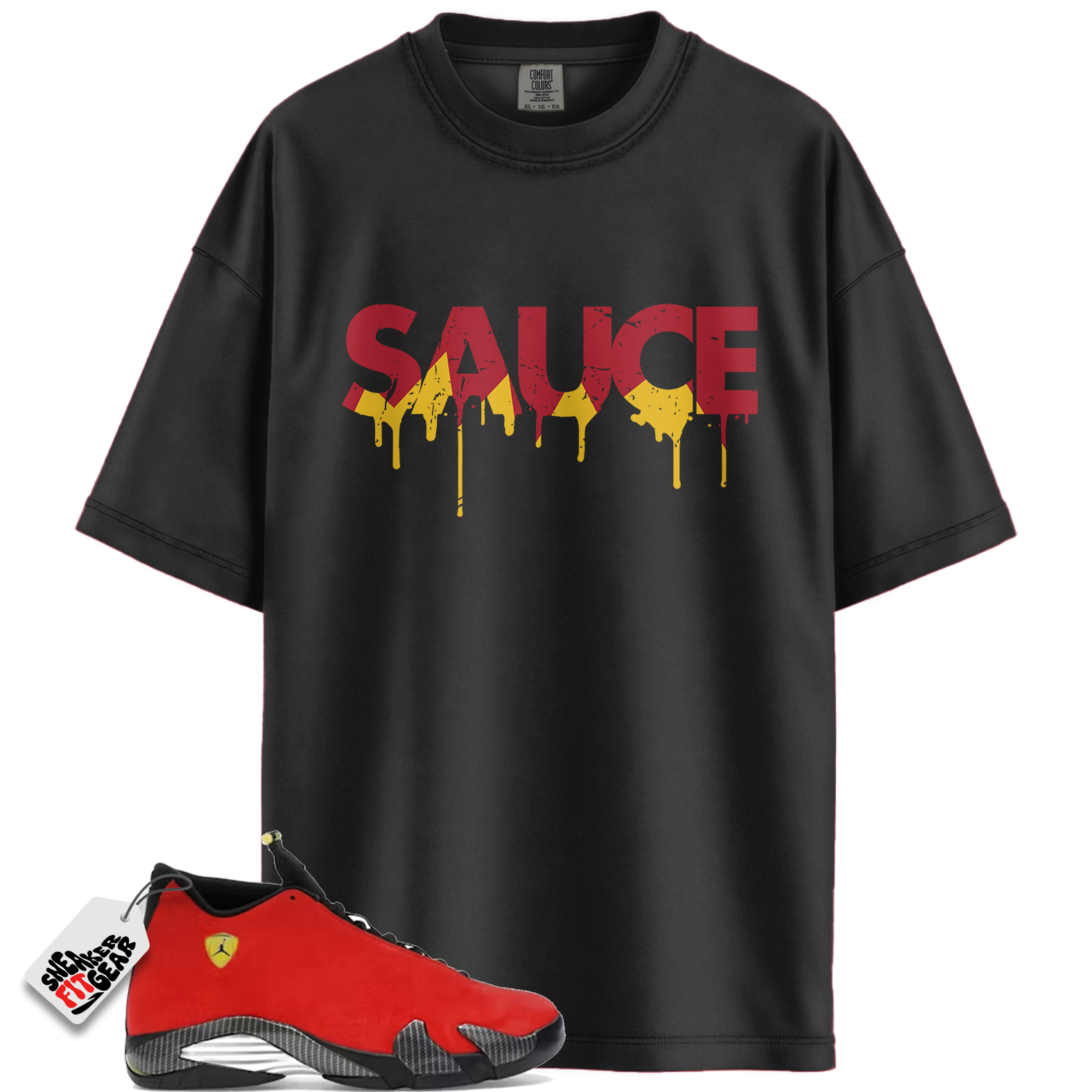 Jordan 14 Retro Ferrari (2025) Match Shirts, Sauce Shirt To Match Jordan 14 Retro Ferrari (2025)