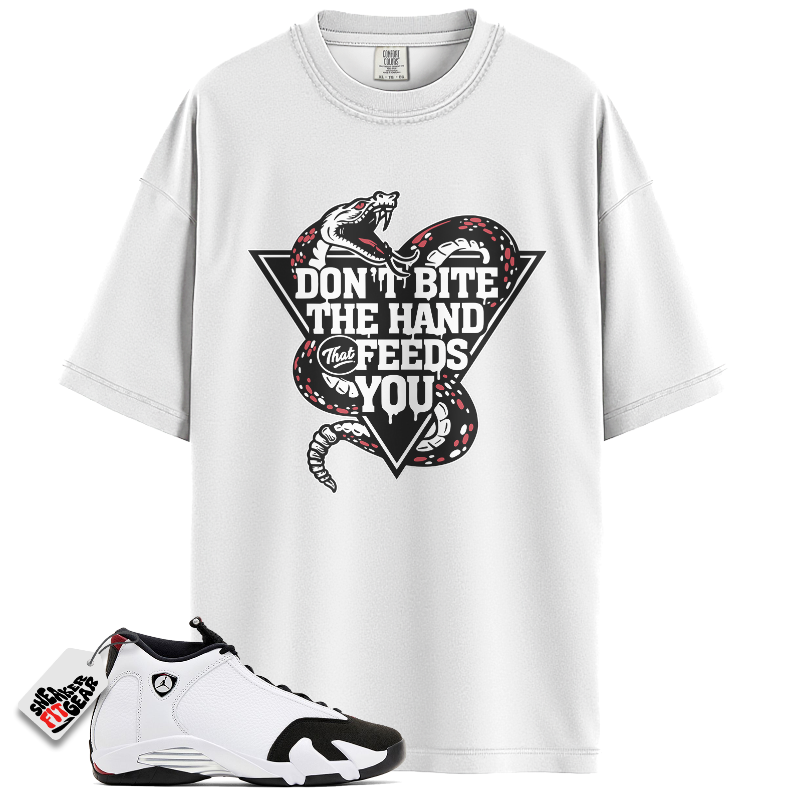 Jordan 14 Retro Black Toe Match Shirts, Dont Bite Shirt To Match Jordan 14 Retro Black Toe Main image