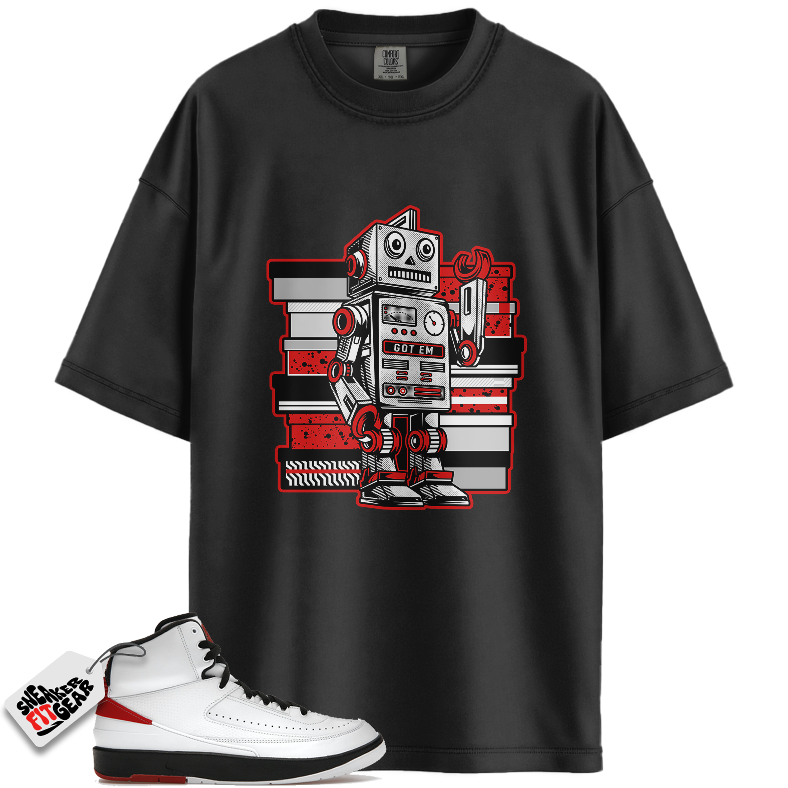 Jordan 2 Retro OG Chicago Match Shirts, Sneaker Bot Shirt To Match Jordan 2 Retro OG Chicago
