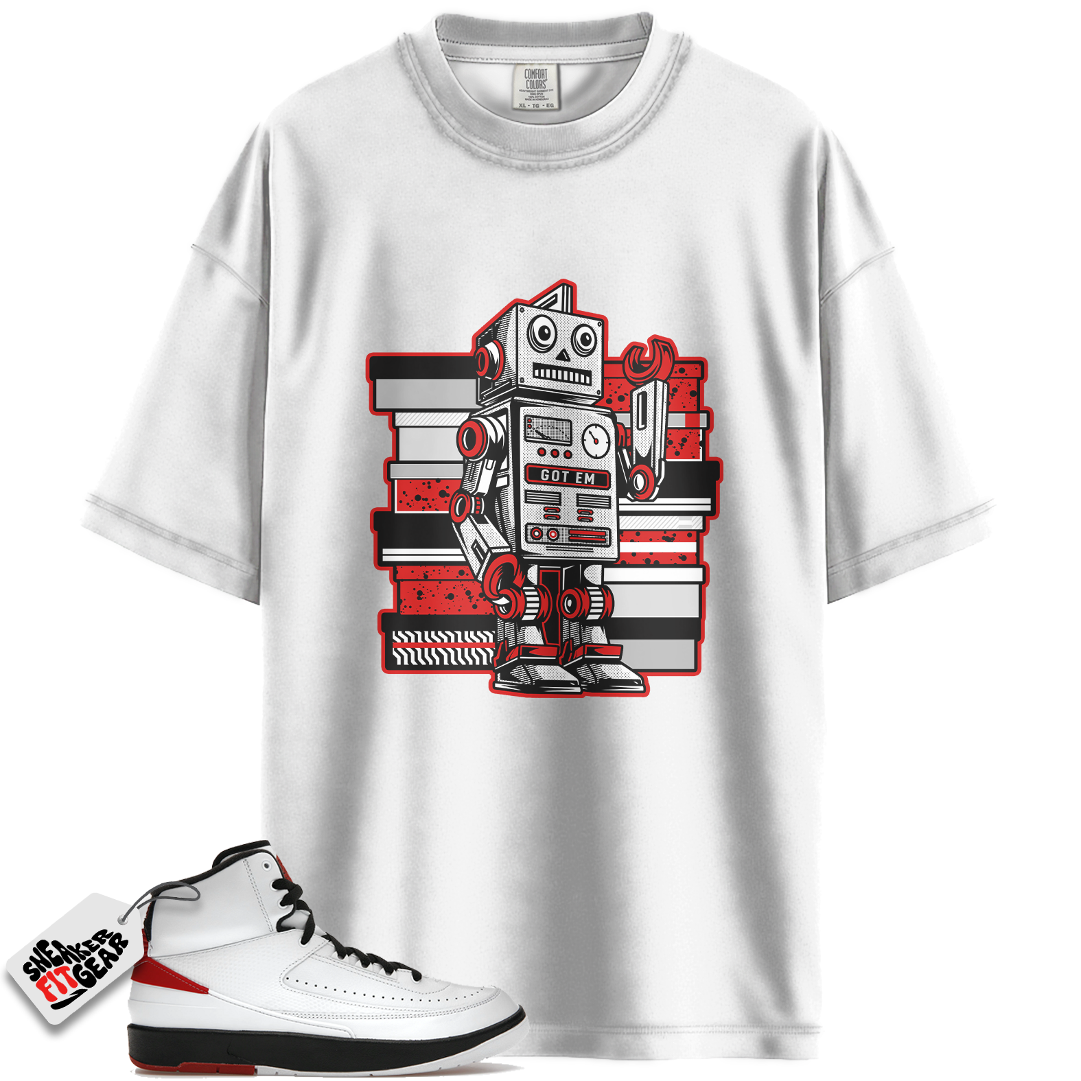 Jordan 2 Retro OG Chicago Match Shirts, Sneaker Bot Shirt To Match Jordan 2 Retro OG Chicago