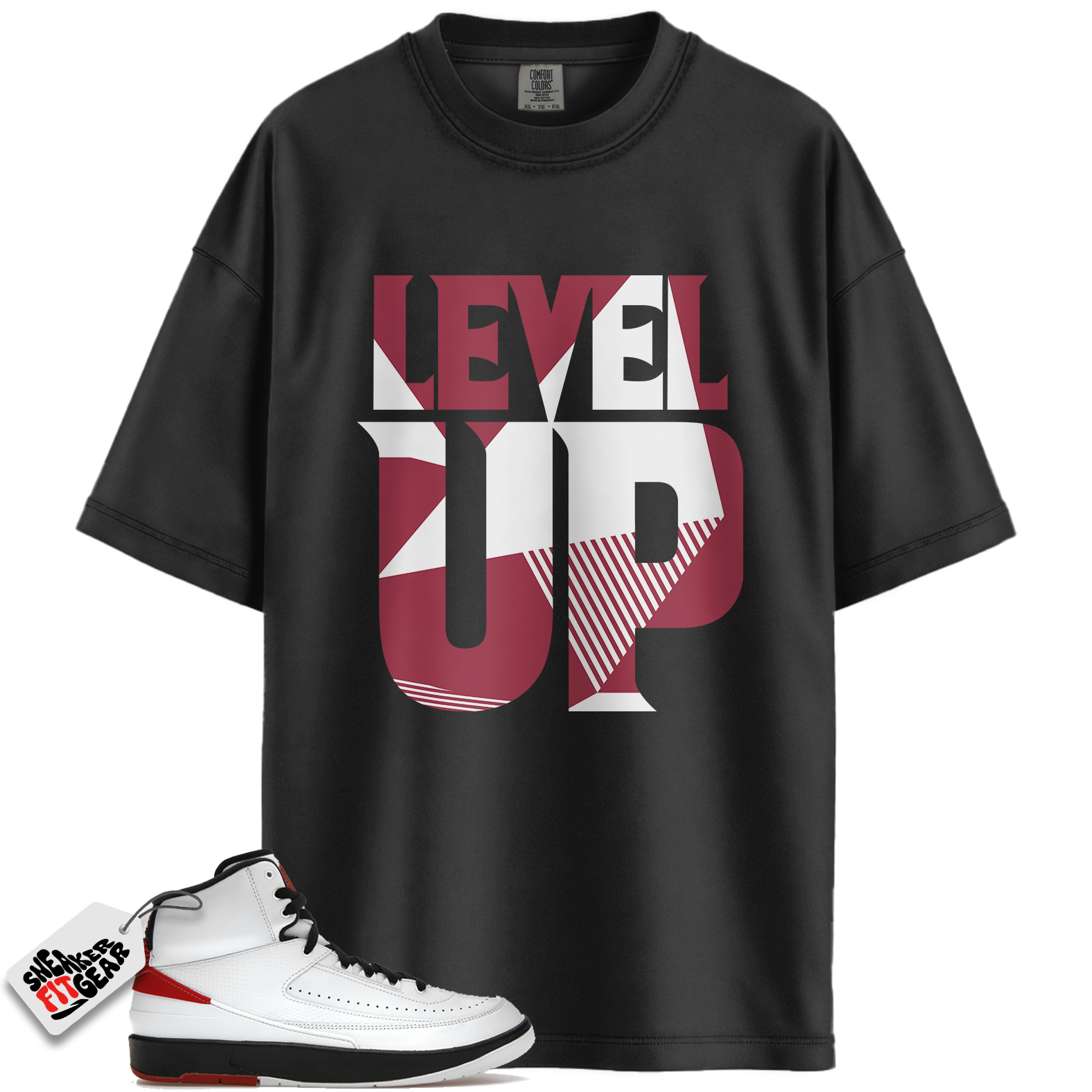 Jordan 2 Retro OG Chicago Match Shirts, LEVEL UP Shirt To Match Jordan 2 Retro OG Chicago