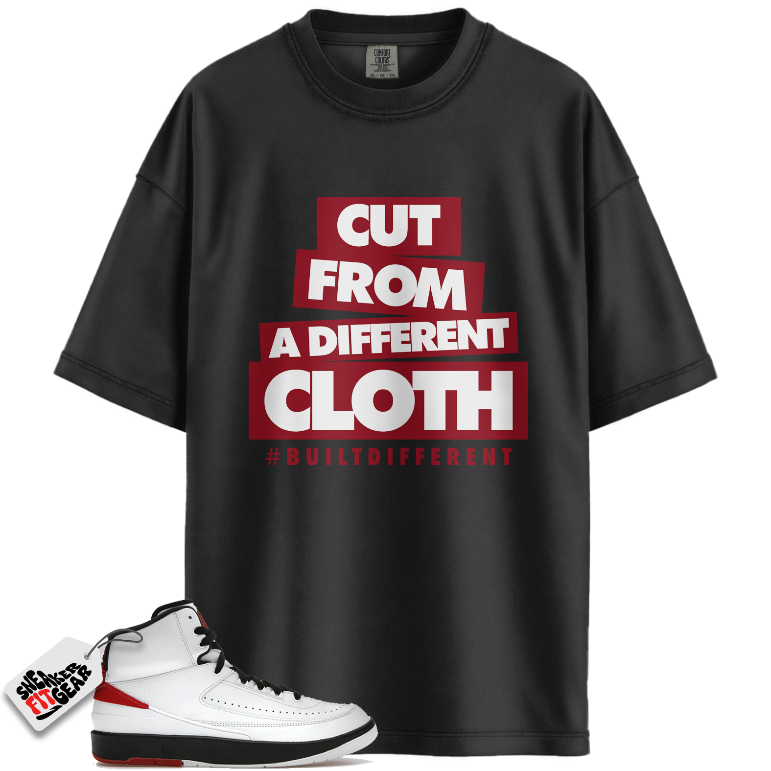 Jordan 2 Retro OG Chicago Match Shirts, Cut From A Different Cloth To Match Jordan 2 Retro OG Chicago Main image