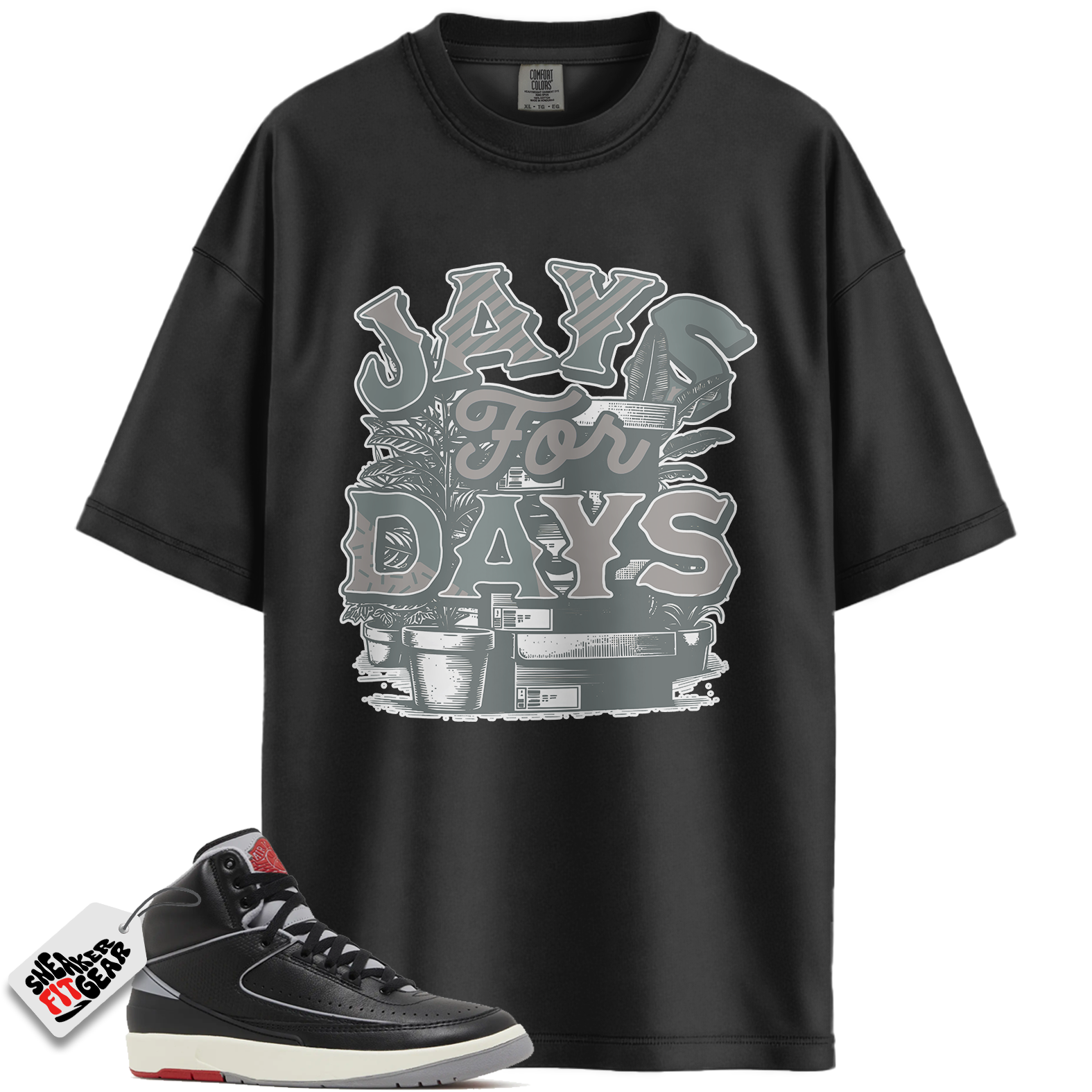 Jordan 2 Retro Black Cement Match Shirts, Jays For Days Shirt To Match Jordan 2 Retro Black Cement Main image