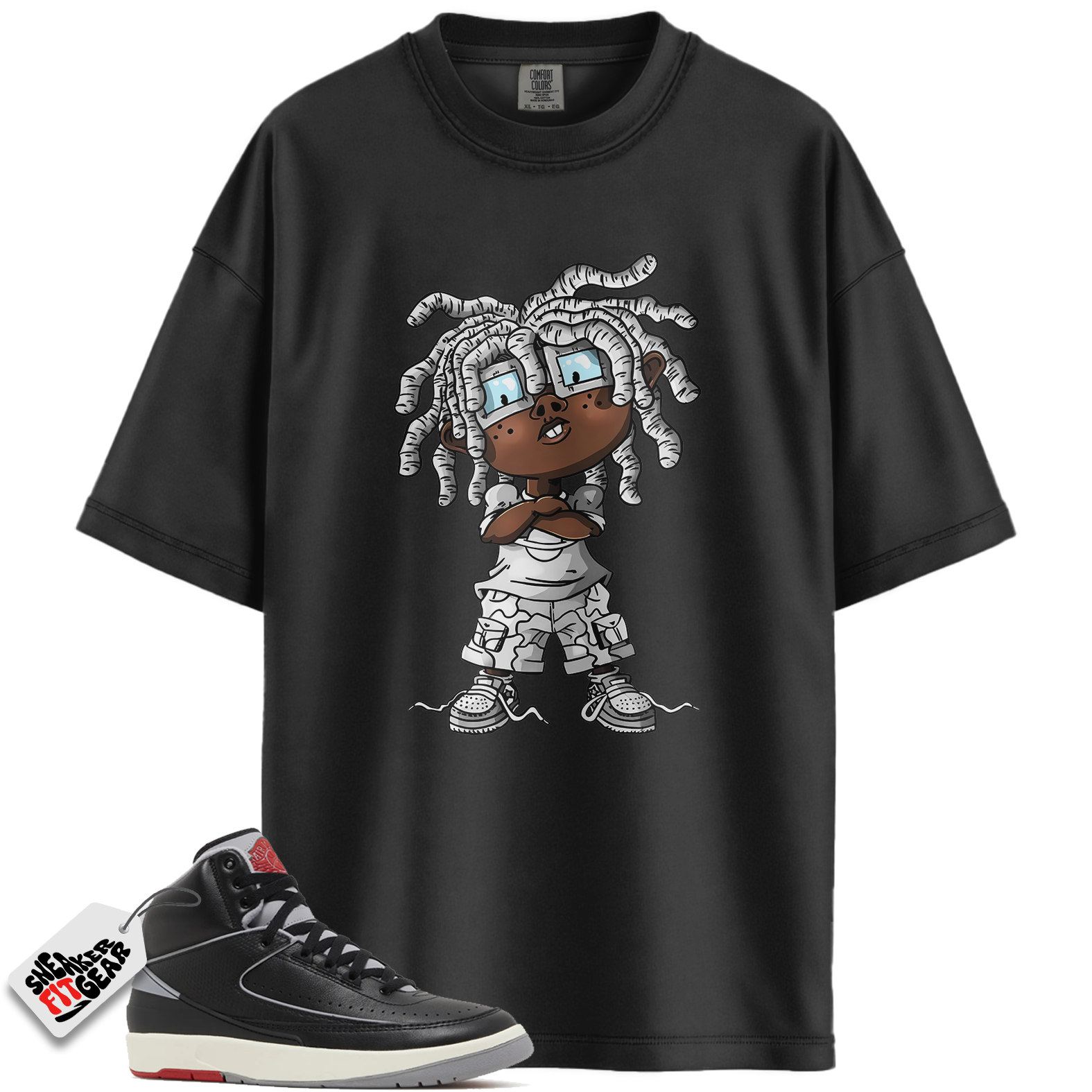 Jordan 2 Retro Black Cement Match Shirts, CHONGO Shirt To Match Jordan 2 Retro Black Cement Main image