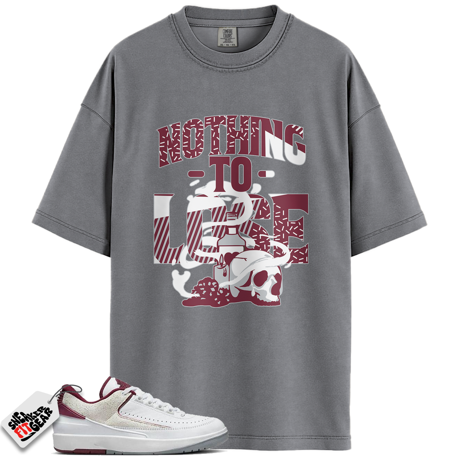 Jordan 2 Retro Low Cherrywood Match Shirts, Nothing To Lose To Match Jordan 2 Retro Low Cherrywood Main image