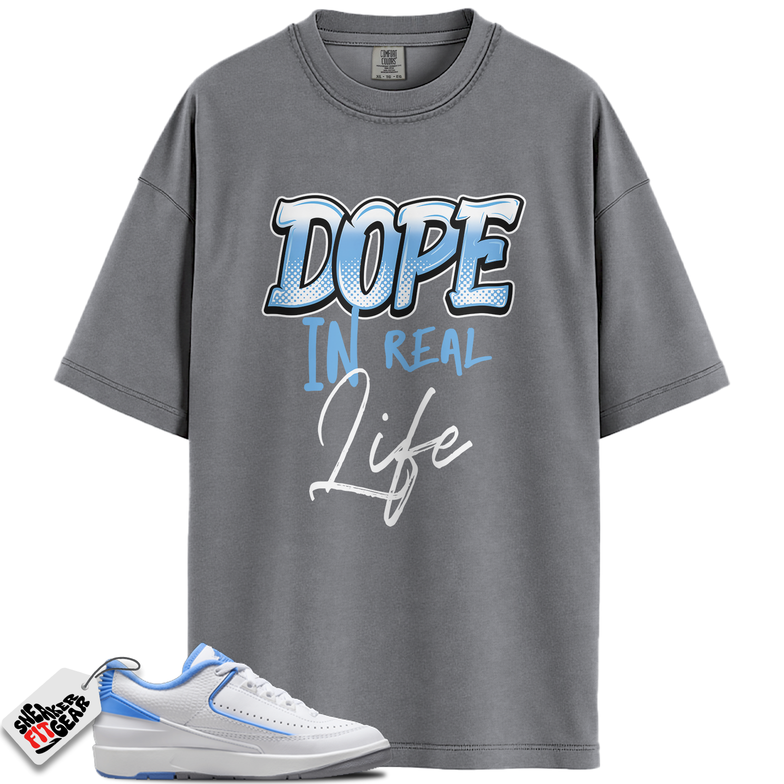 Jordan 2 Retro Low UNC Match Shirts, Dope In Real Life To Match Jordan 2 Retro Low UNC