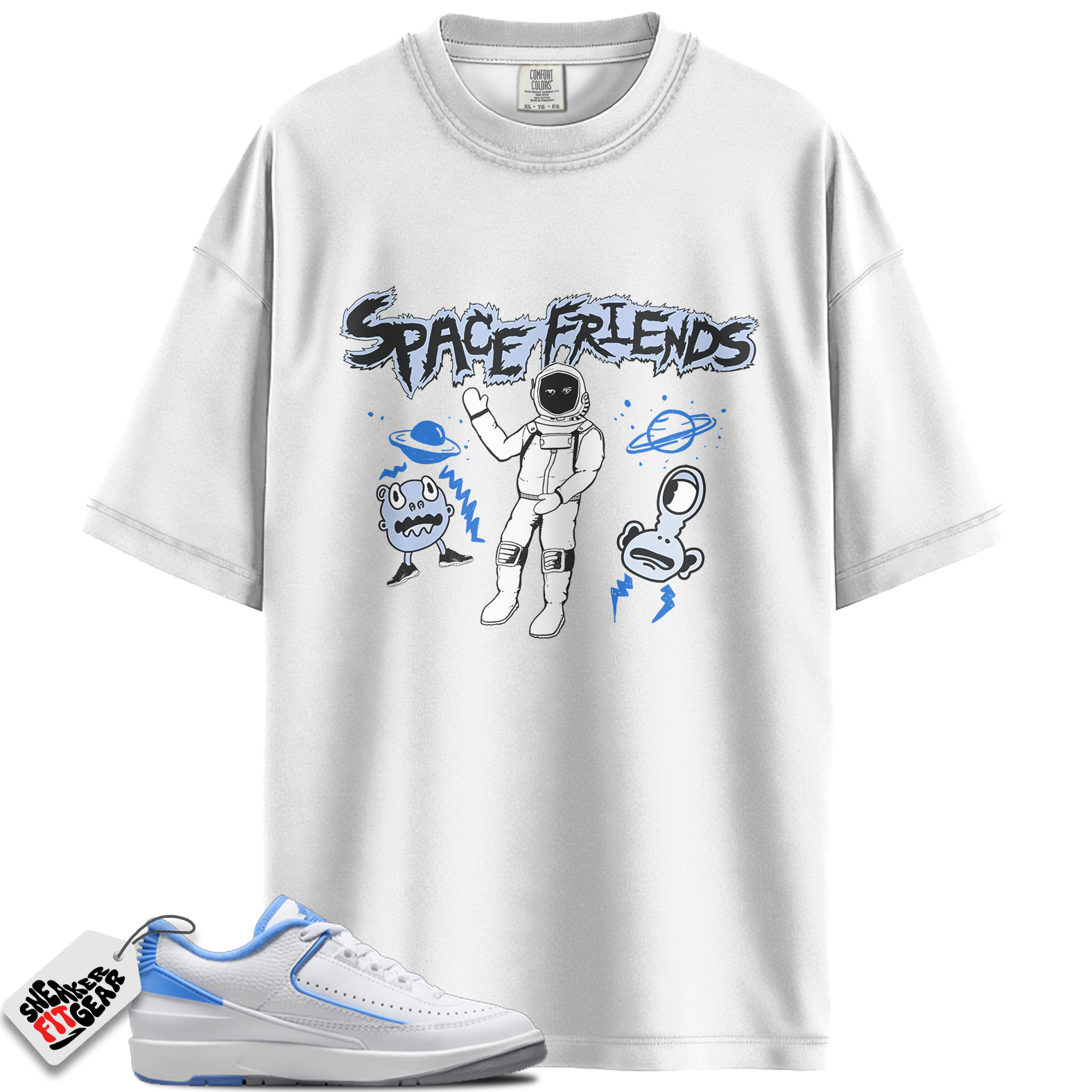 Jordan 2 Retro Low UNC Match Shirts, Space Friends To Match Jordan 2 Retro Low UNC Main image