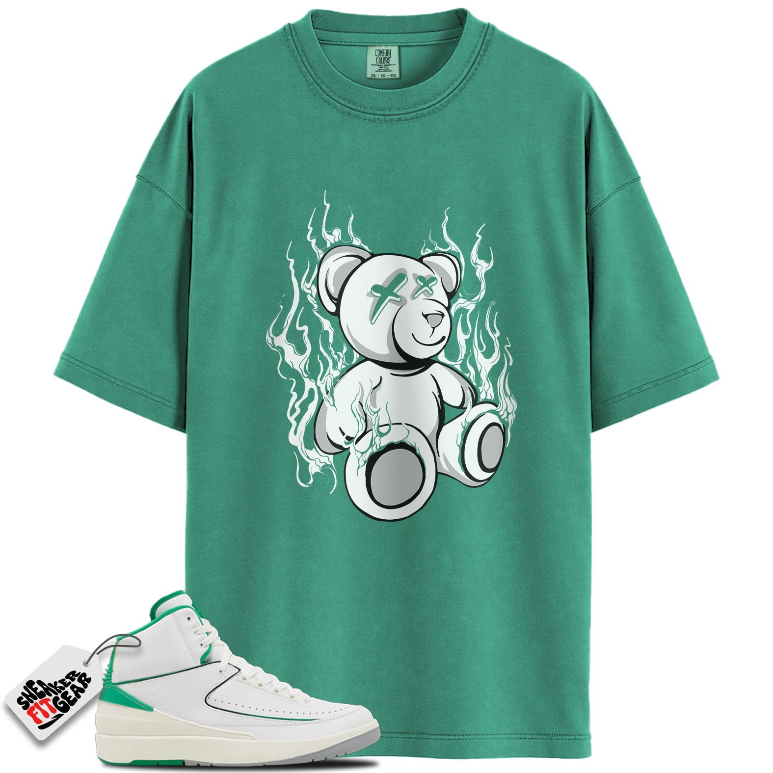 Jordan 2 Lucky Green Match Shirts, LIT To Match Jordan 2 Lucky Green