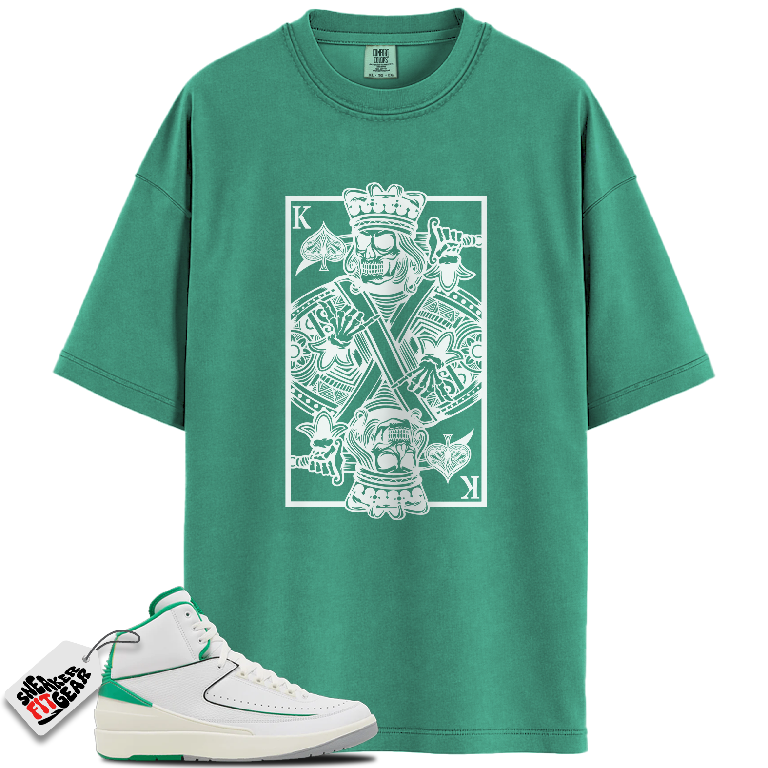 Jordan 2 Lucky Green Match Shirts, KC Shirt To Match Jordan 2 Lucky Green
