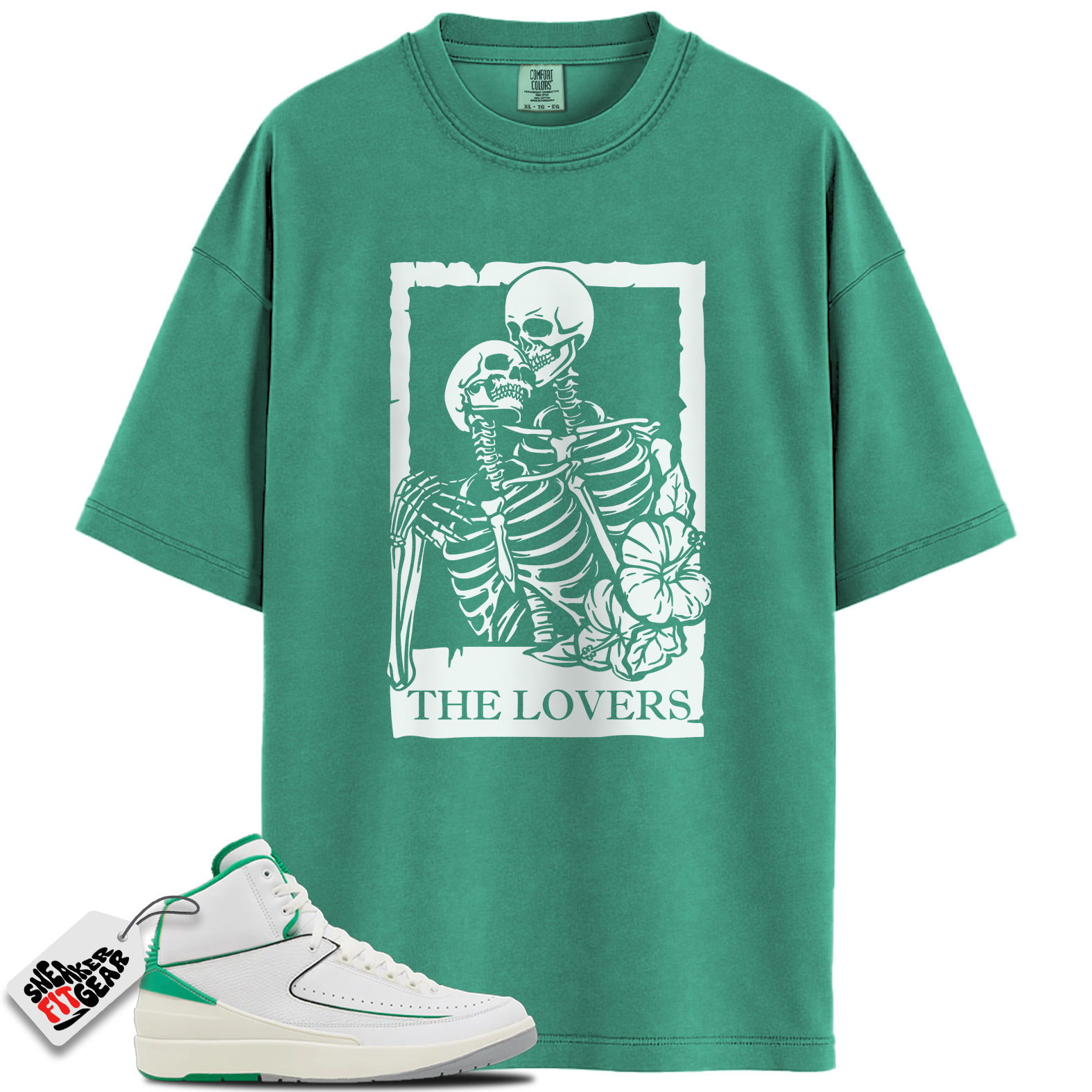 Jordan 2 Lucky Green Match Shirts, The Lovers Shirt To Match Jordan 2 Lucky Green Main image