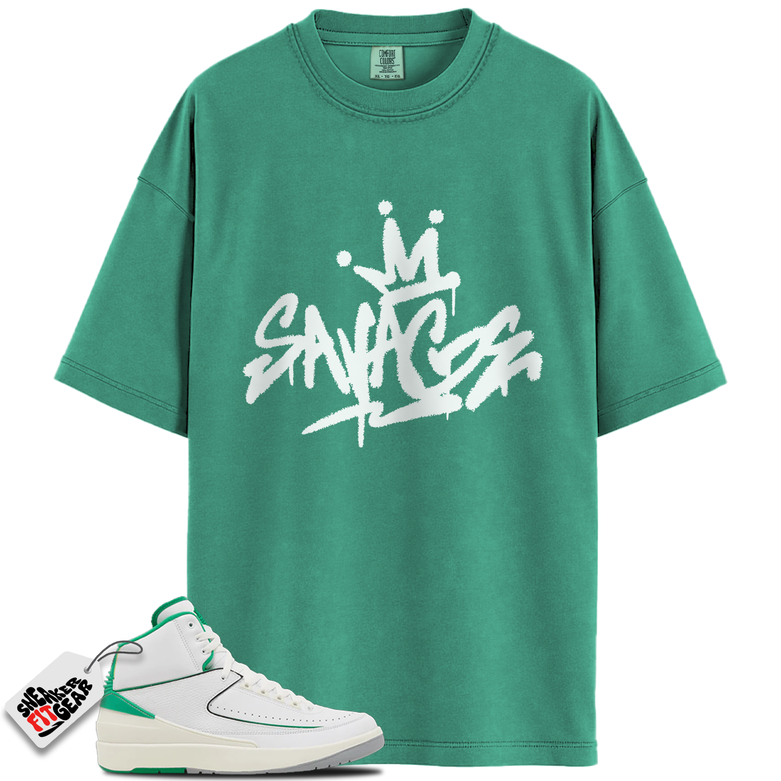 Jordan 2 Lucky Green Match Shirts, SAVAGE Style Shirt To Match Jordan 2 Lucky Green
